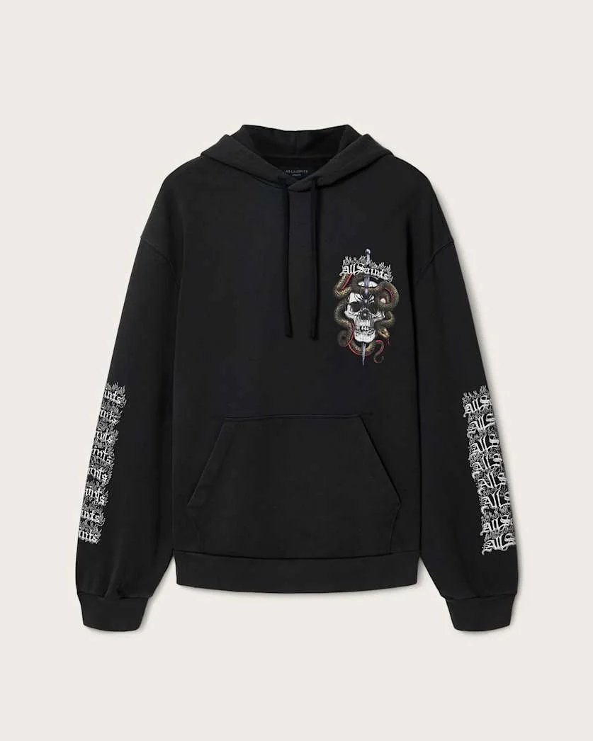 ARAKNID LONG SLEEVE COTTON HOODIE - 1