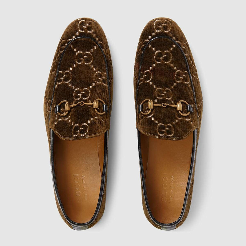 Men's Gucci Jordaan GG velvet loafer 3