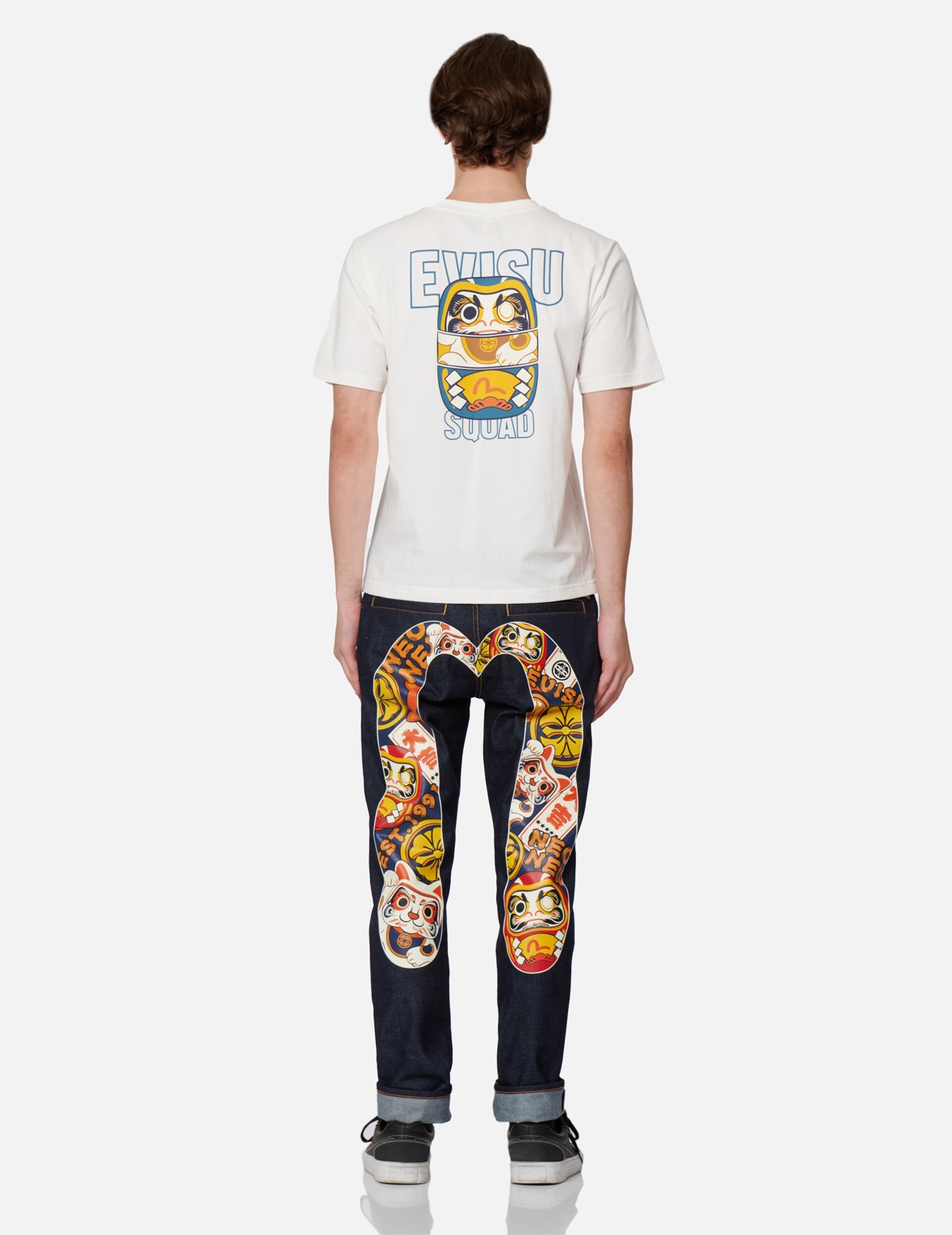 EVISU SQUAD DAICOCK PRINT CARROT-FIT JEANS #2017 - 5