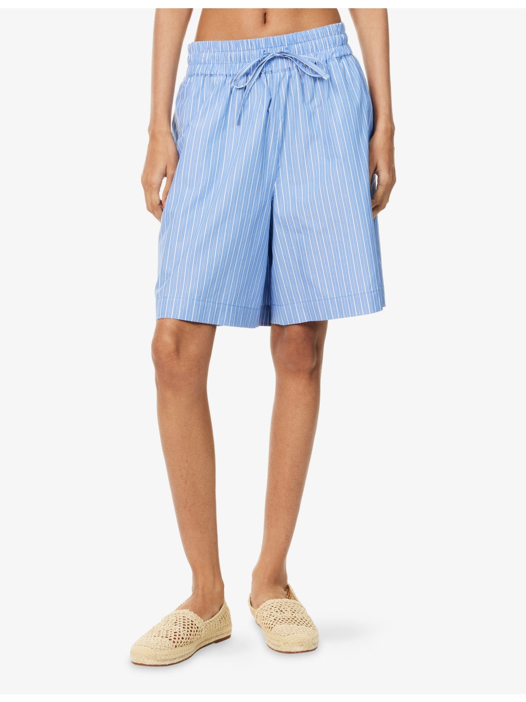Corinto Striped Cotton-Poplin Shorts - 3