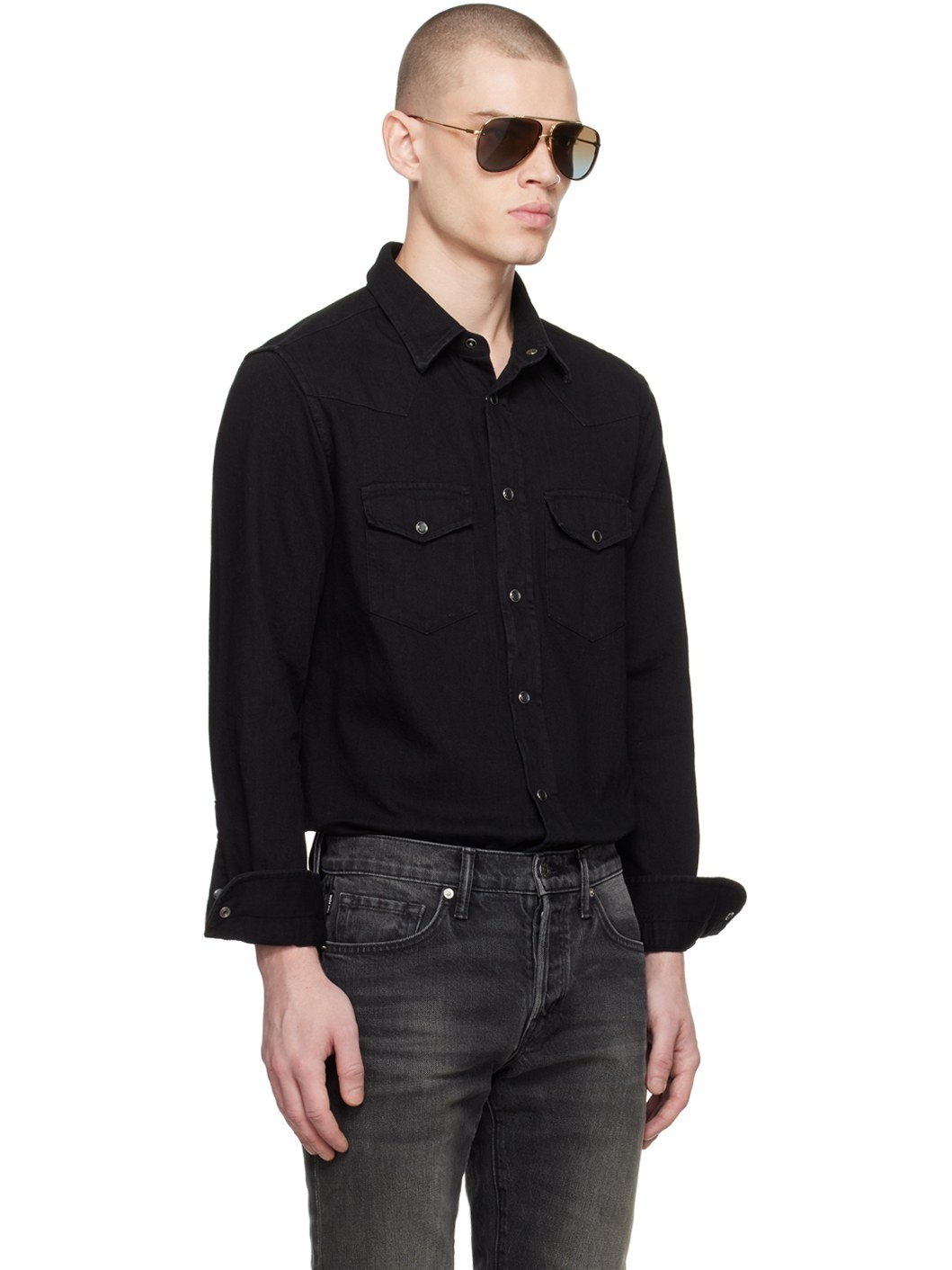 Black Western Yoke Shirt - 2