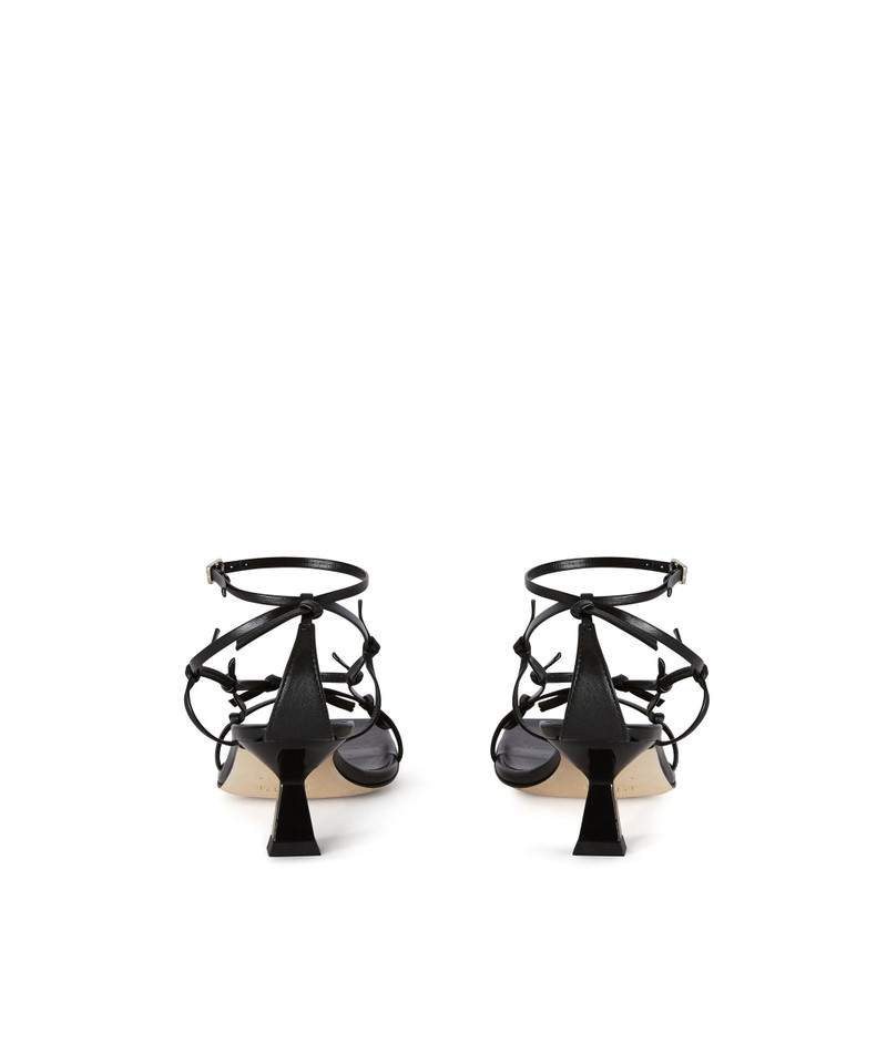 MSGM Sandal with leather woven straps outlook