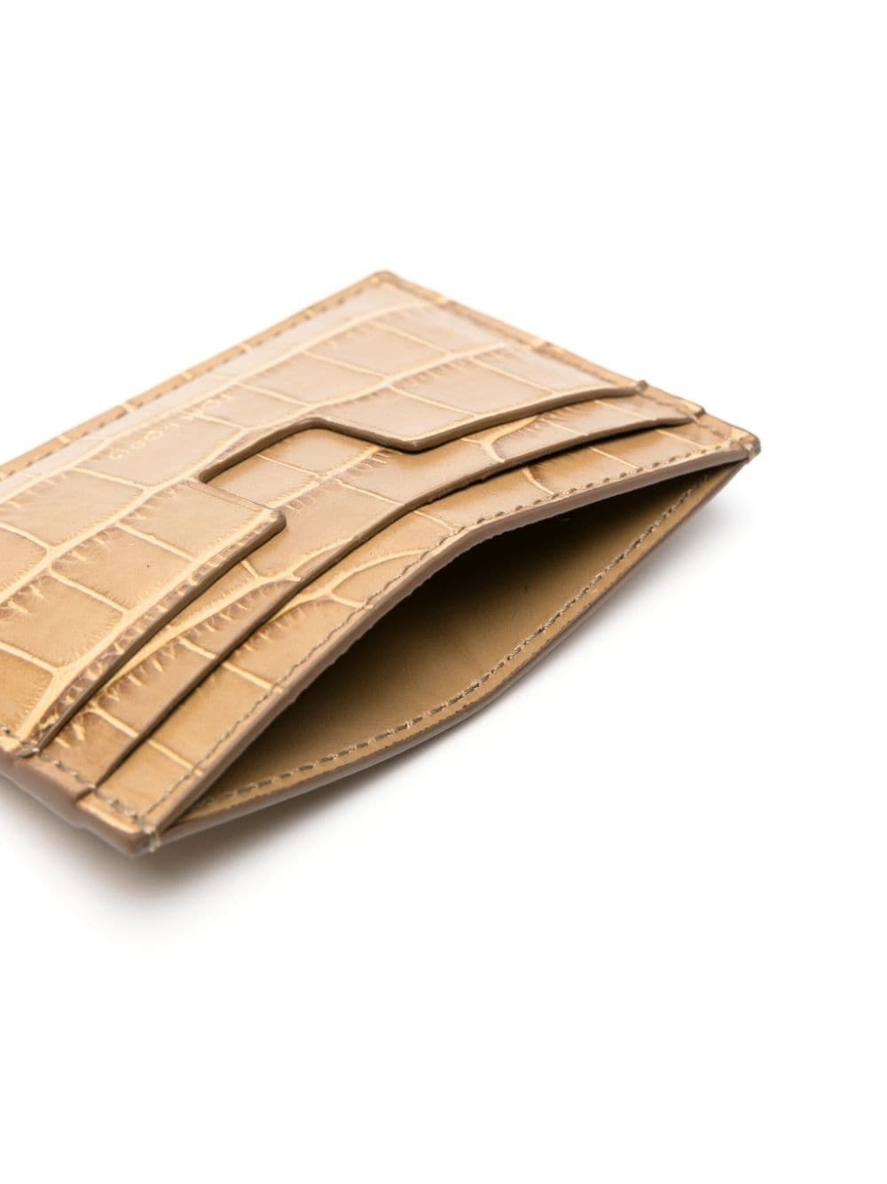 crocodile-embossed cardholder - 3