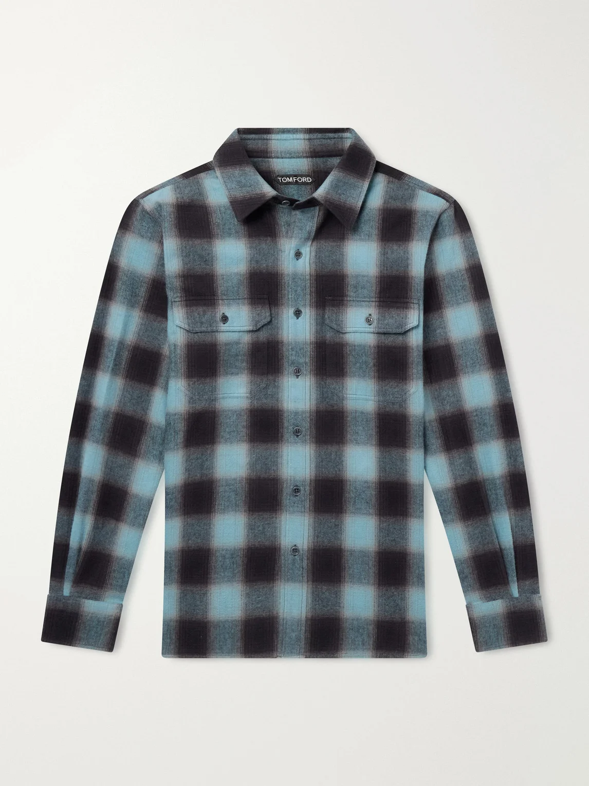 Checked Cotton-Flannel Shirt - 1
