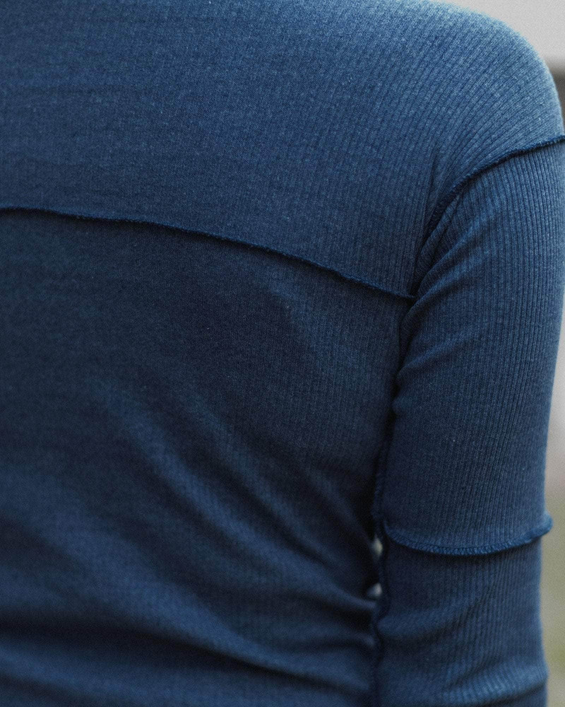 Cinder Long Sleeve Tee - Recycled Cotton Rib 5
