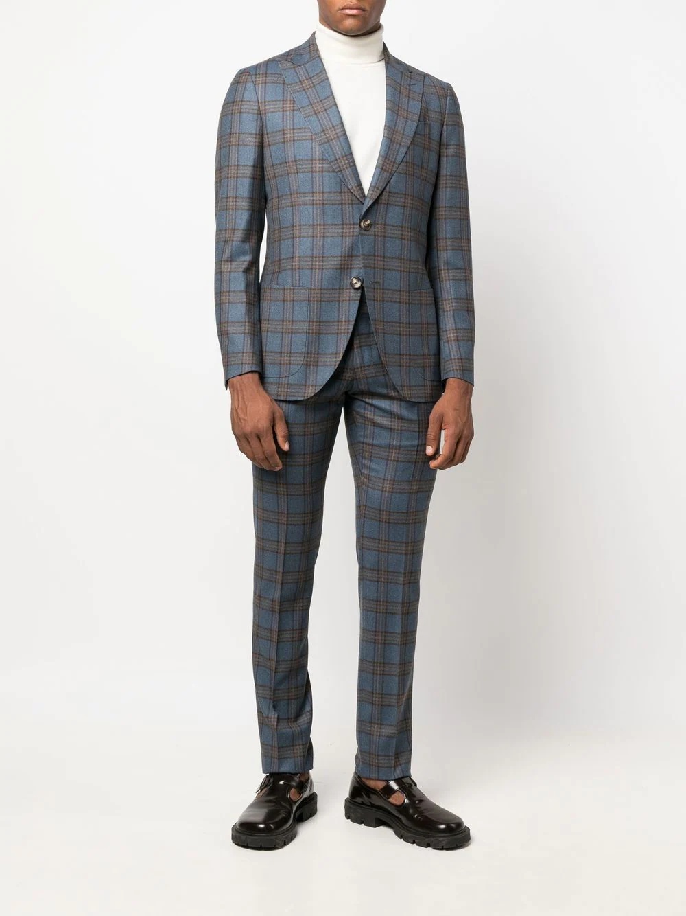 checked two-piece suit - 2