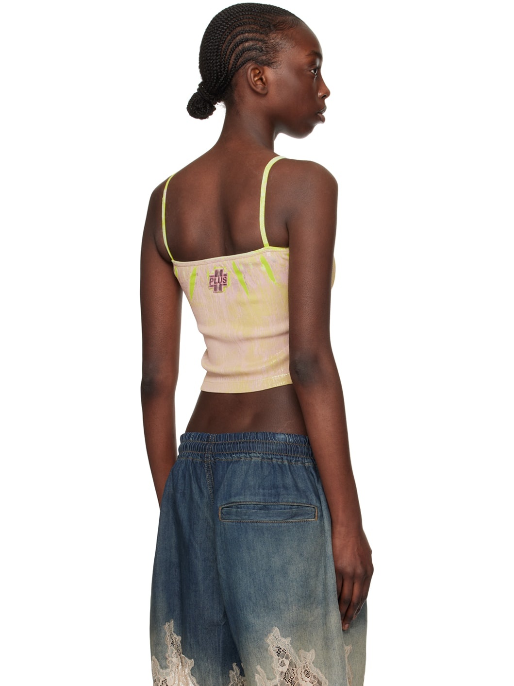 Beige T-Hop-Plk Tank Top - 3