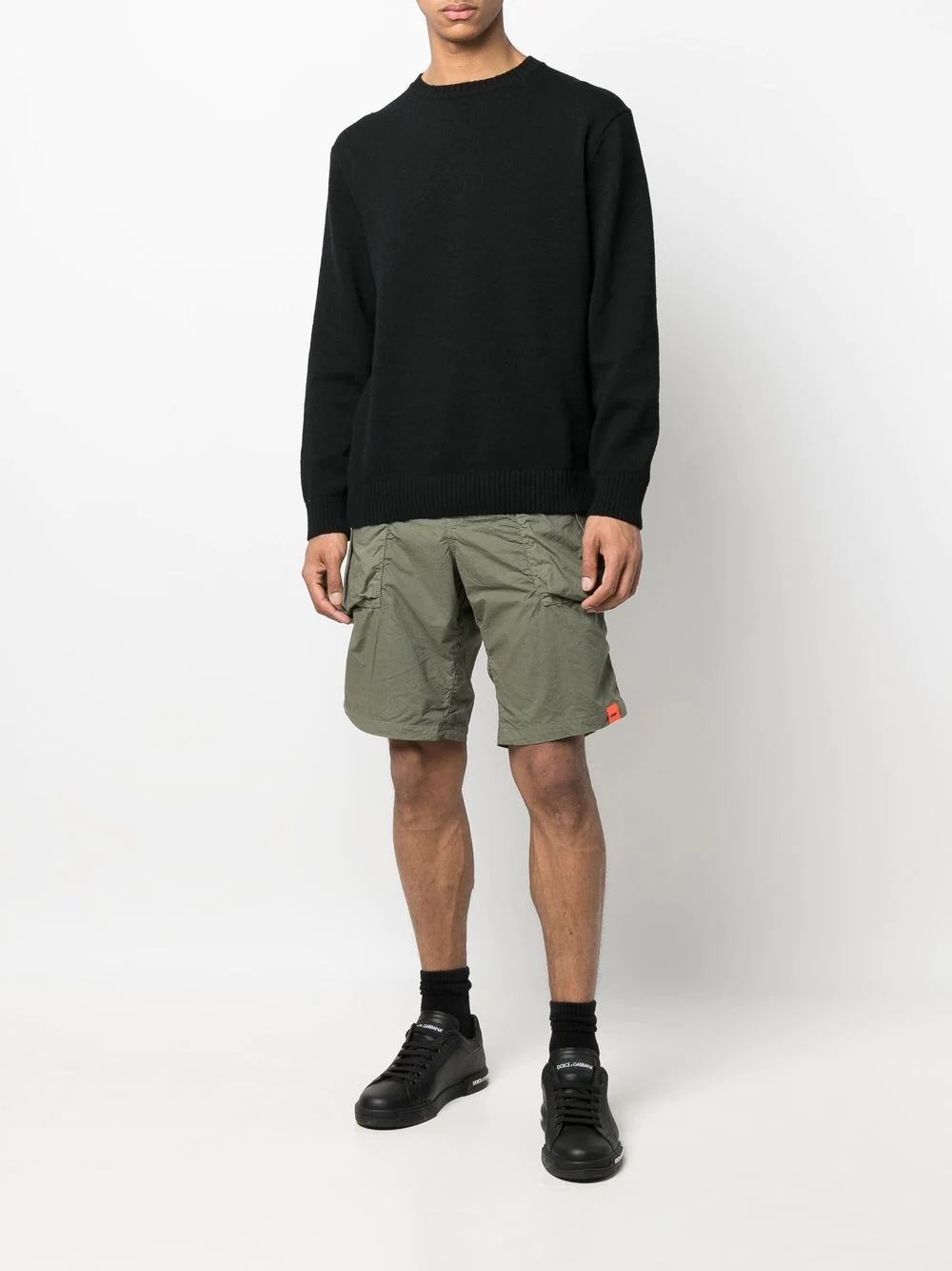 cotton cargo shorts - 2