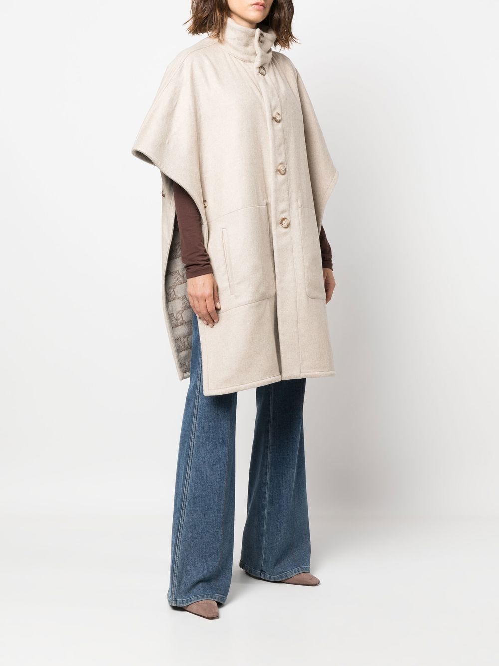 Enica reversible monogram-pattern coat - 3