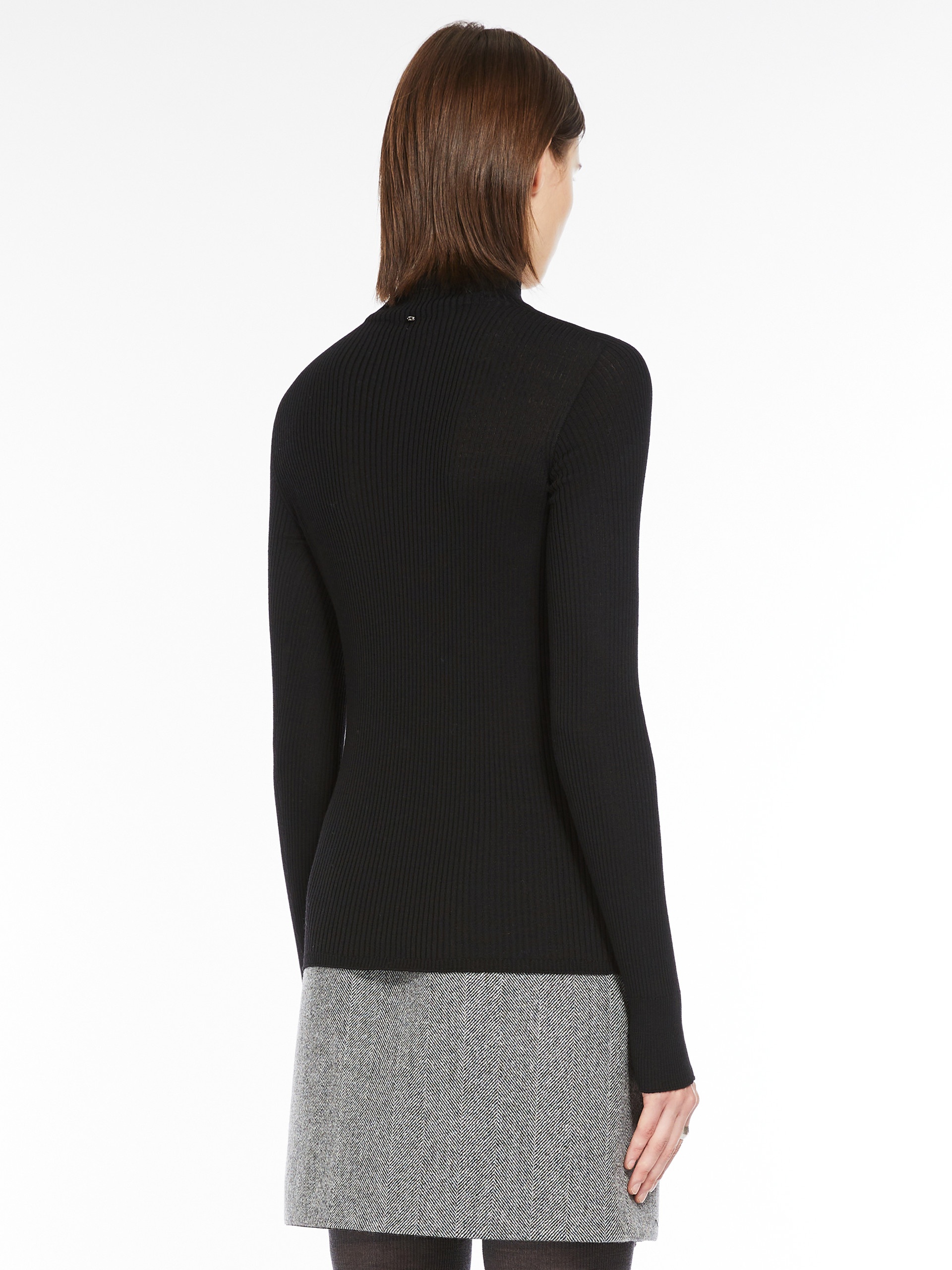 FLAVIA Pure wool mock polo-neck sweater - 4