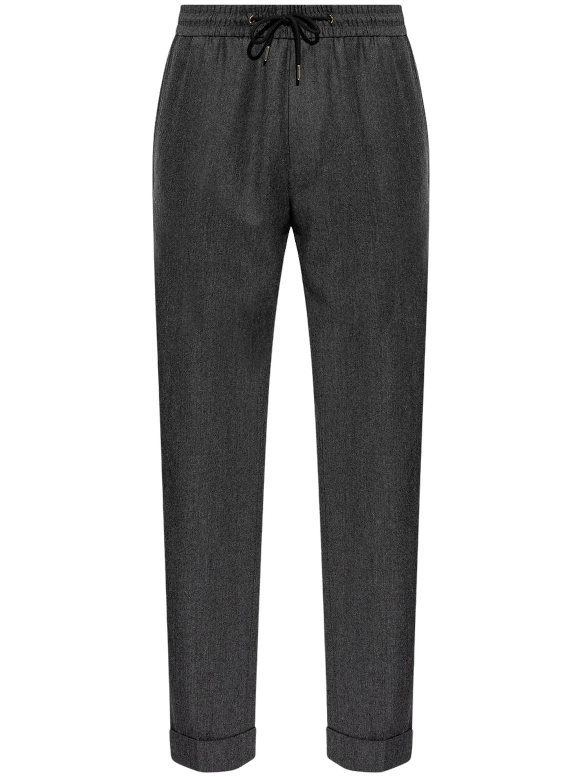 Drawstring Pleated Pants - 1