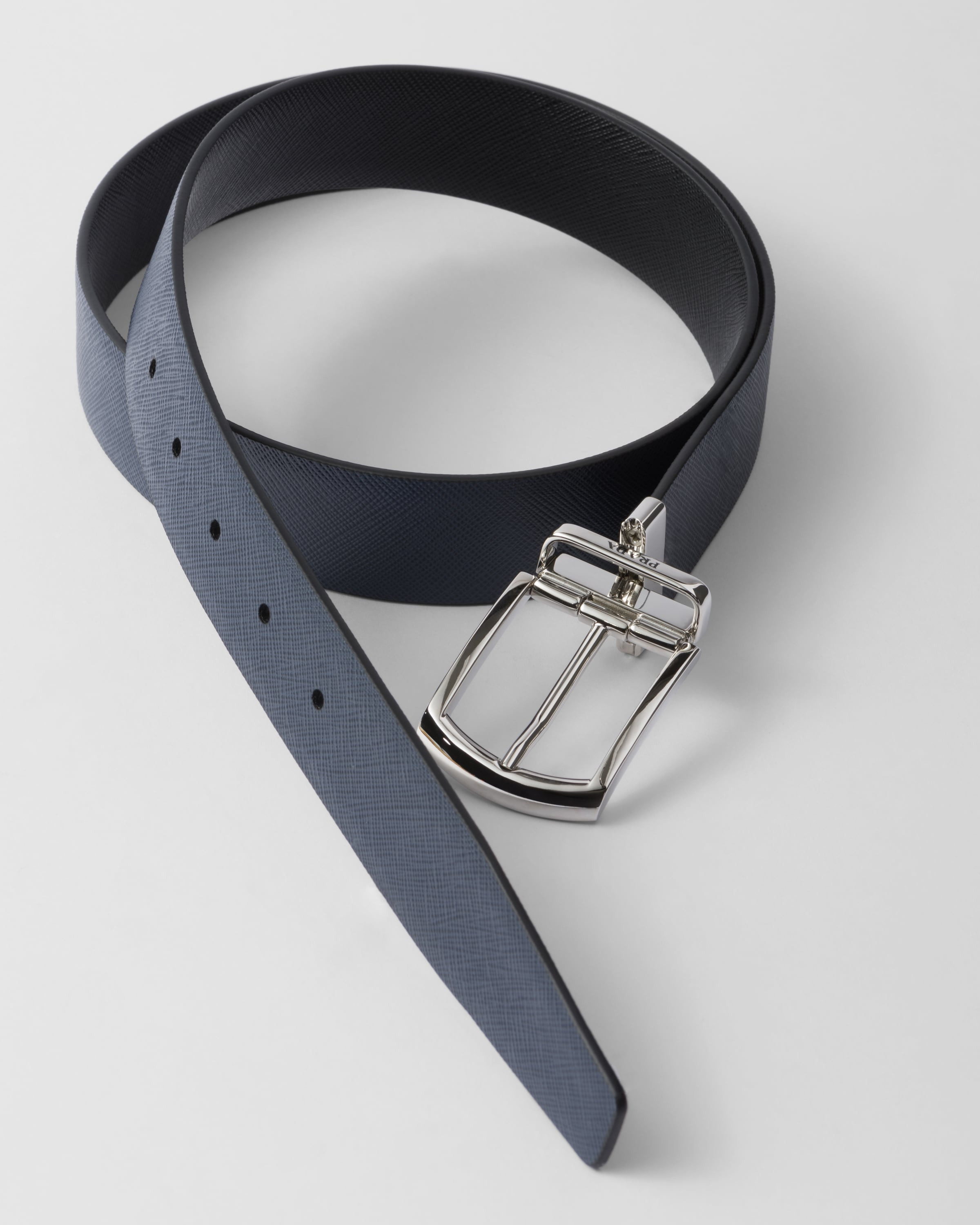 Reversible Saffiano leather belt - 2