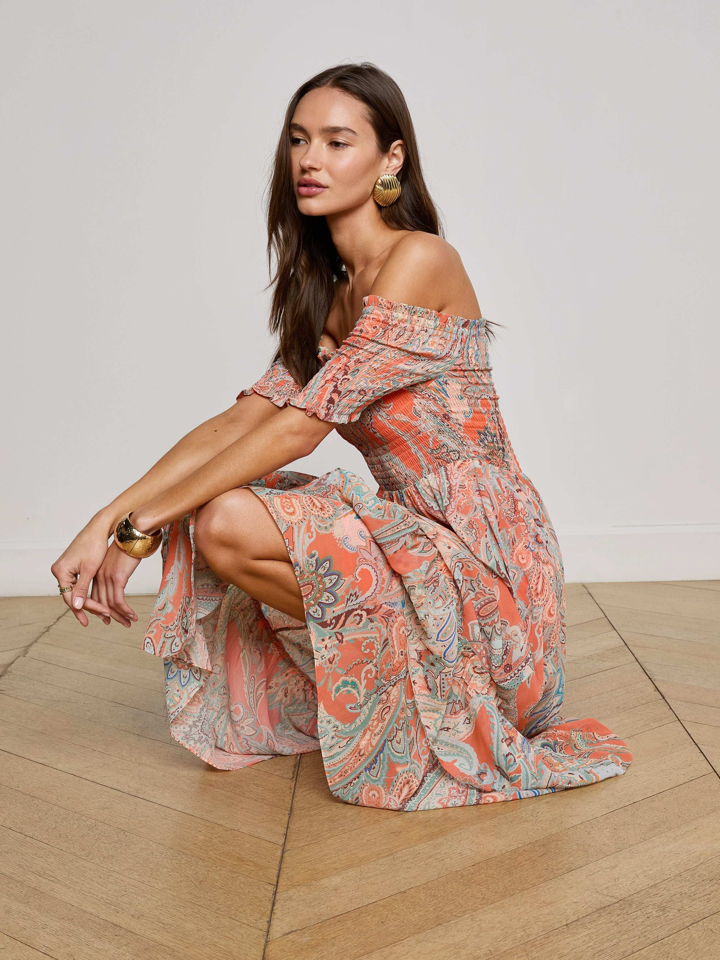 Oriel Off-The-Shoulder Dress - 7