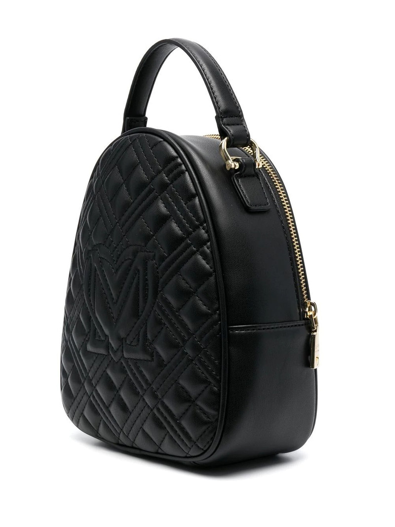 quilted logo-plaque backpack 3