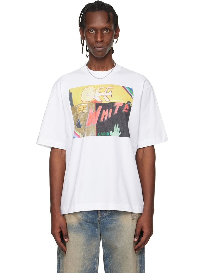 White Gregory Shimada Edition Logo Skate T-shirt 1