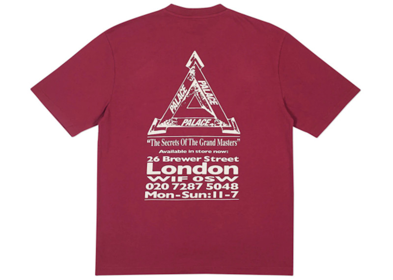 PALACE Palace Grand Master T-Shirt Cherry Red outlook