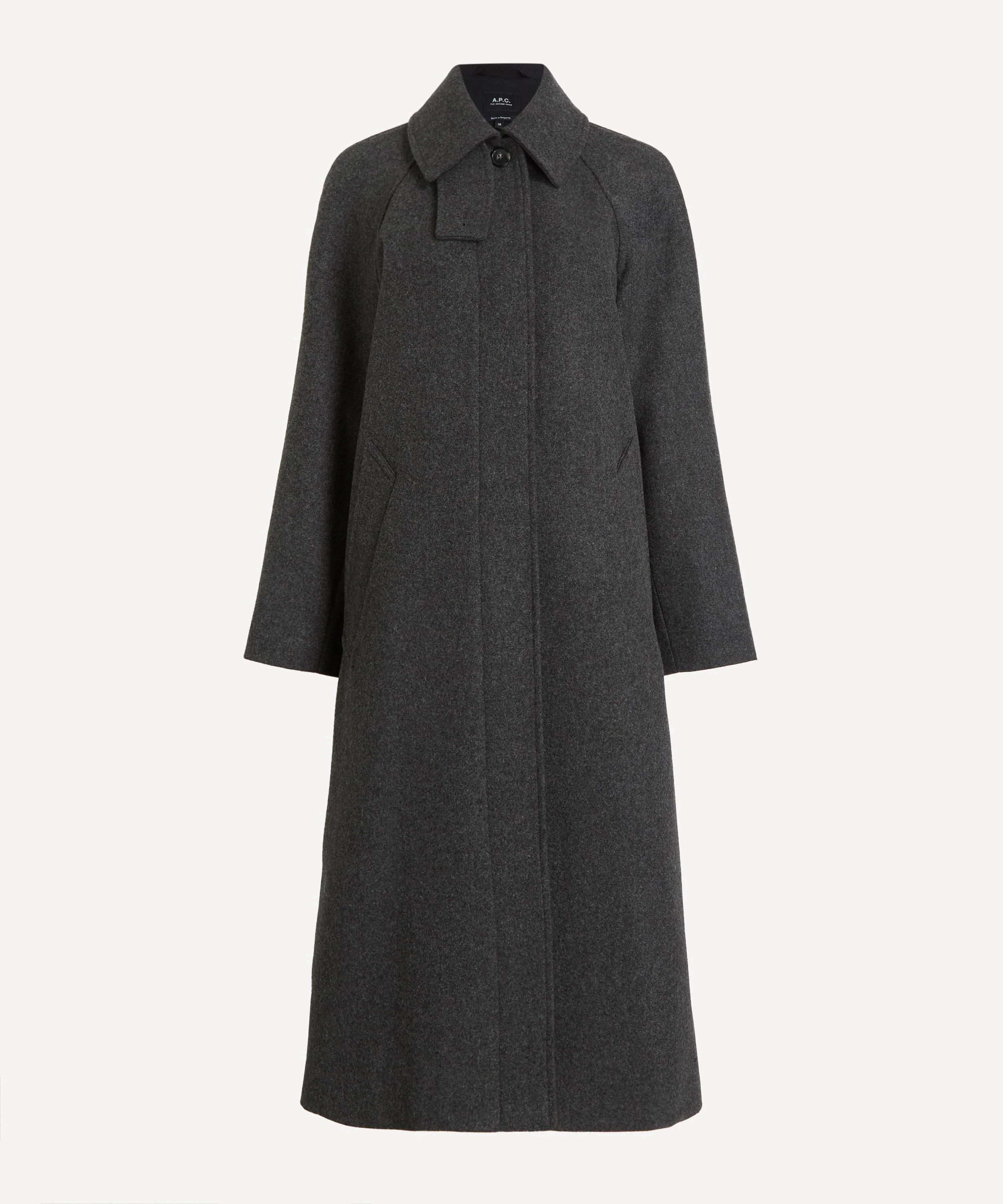 Charcoal Wool Coat - 1