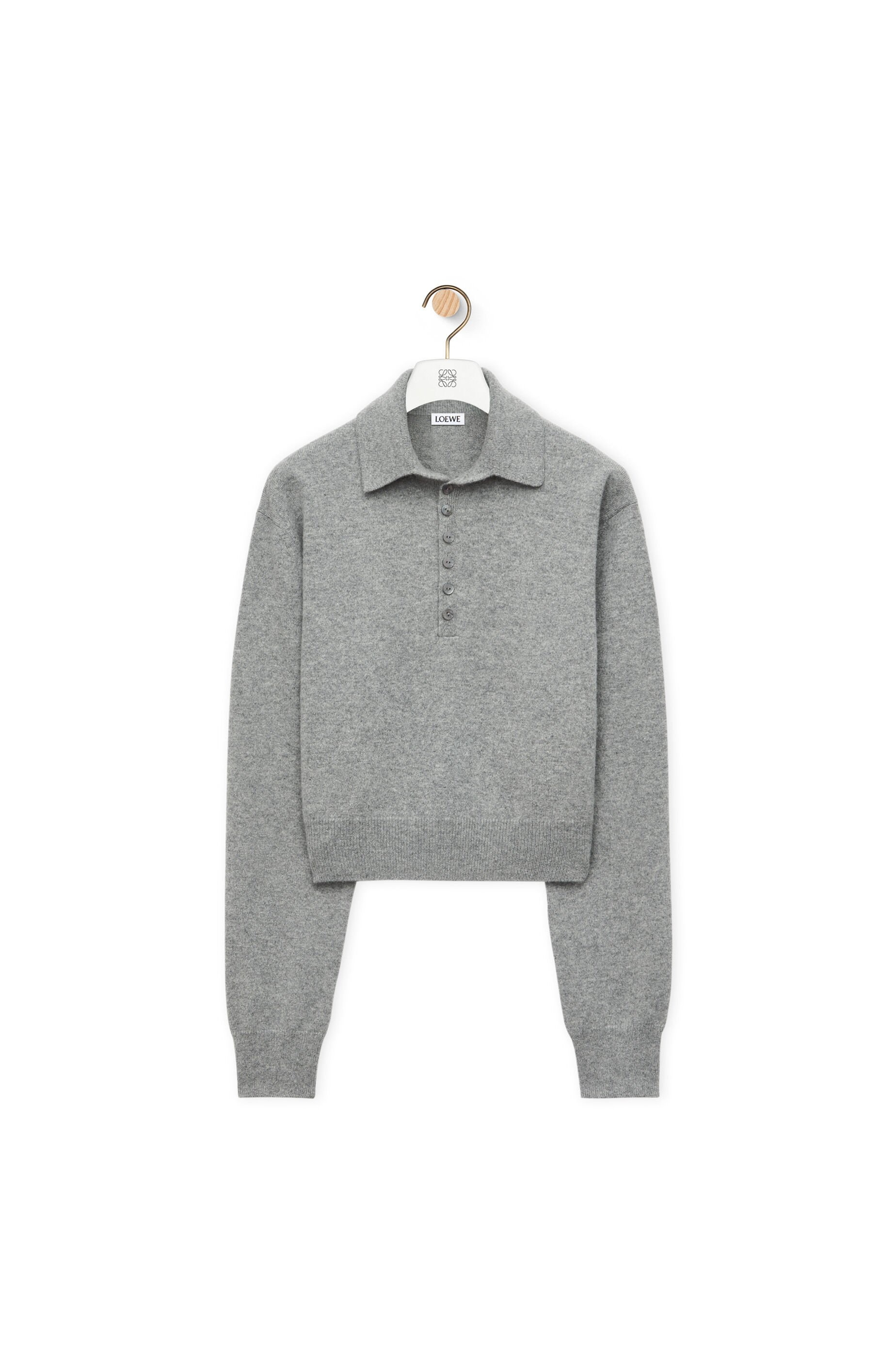 Polo sweater in cashmere - 1