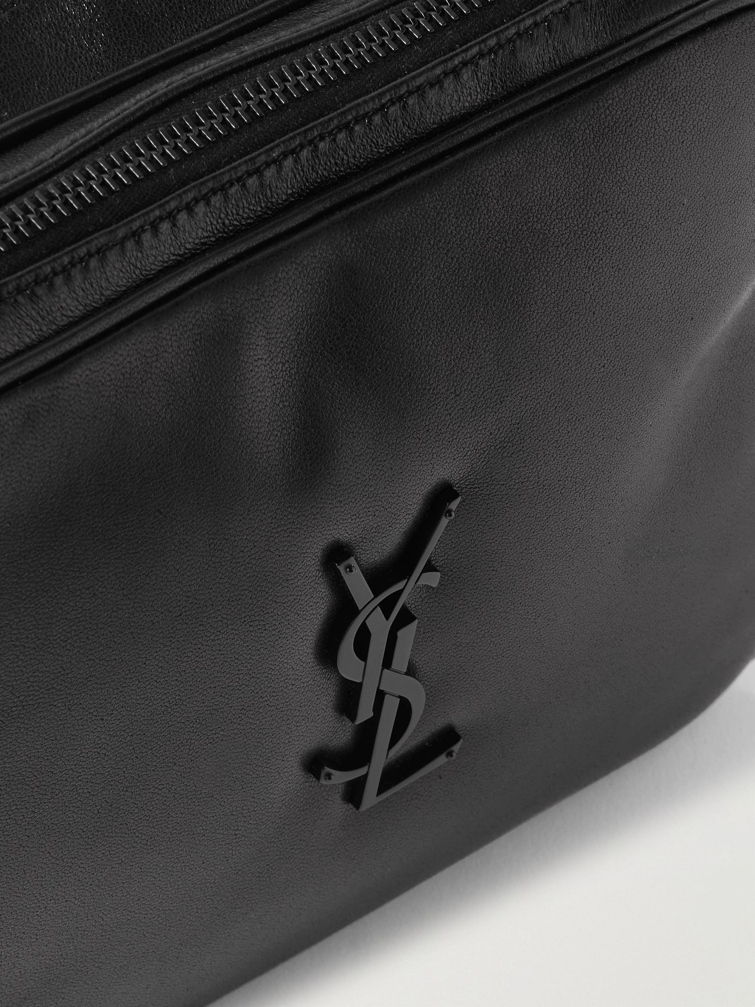 Niki Cube Logo-Embellished Leather Camera Bag Black - 4