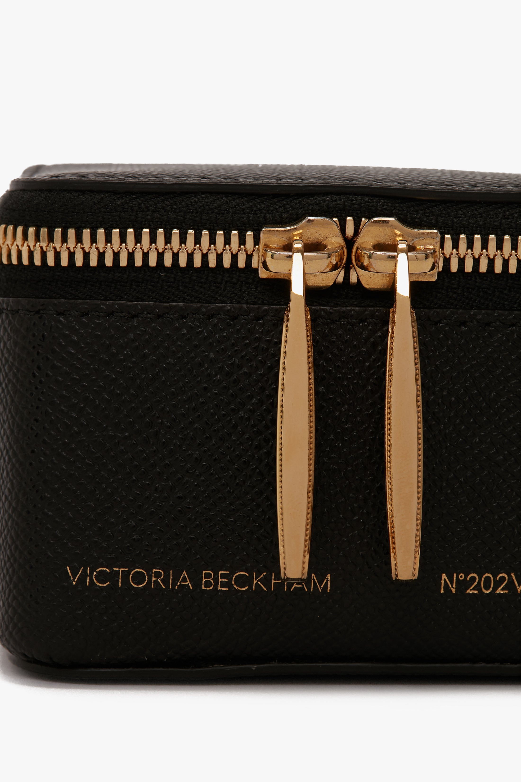 Micro Vanity Wristlet In Black Leather - 4