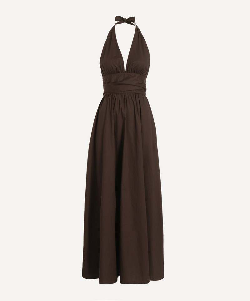 Lido Espresso Maxi Dress 1
