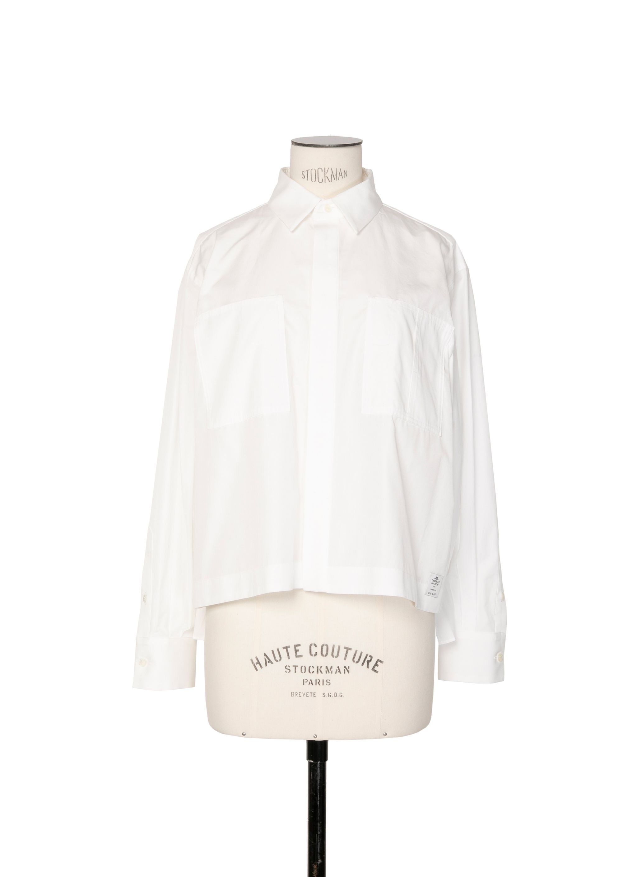 Sacai Thomas Mason cotton shirt - White