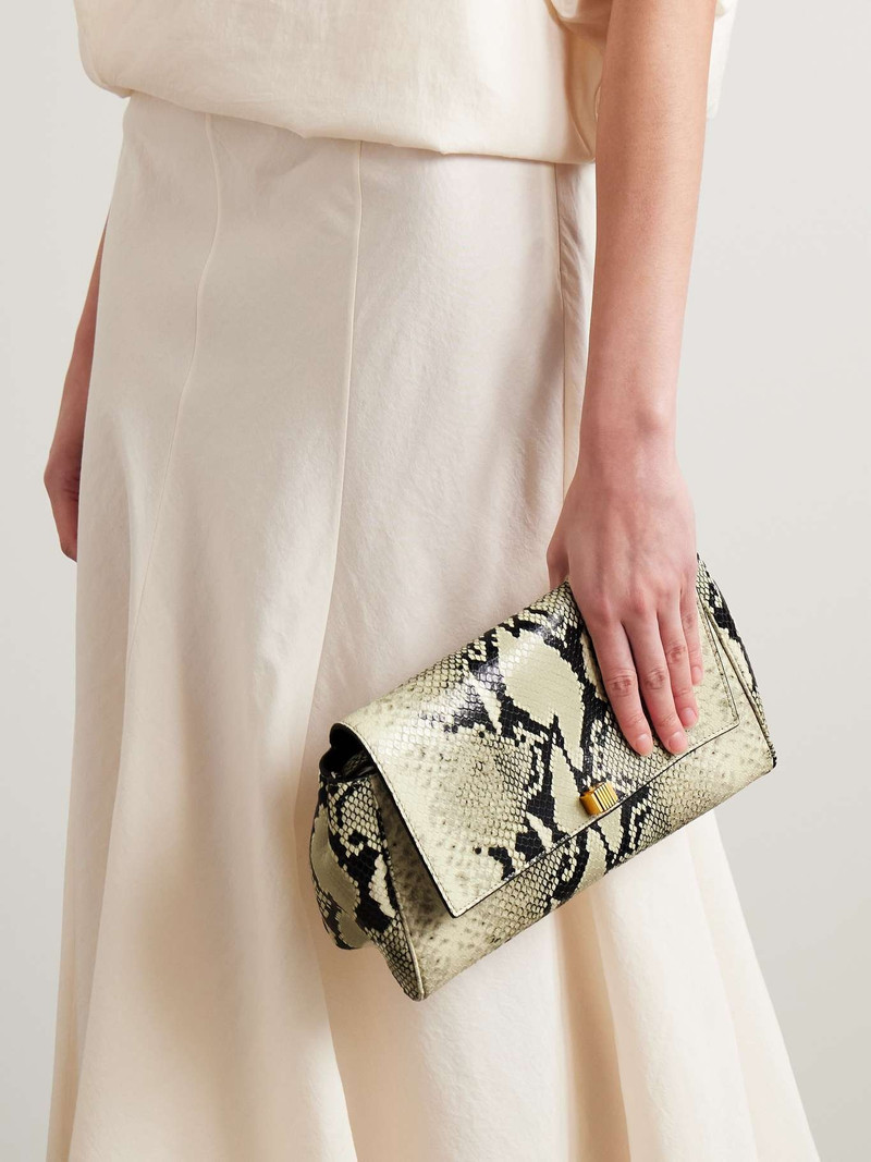 Audrey snake-effect leather shoulder bag 6