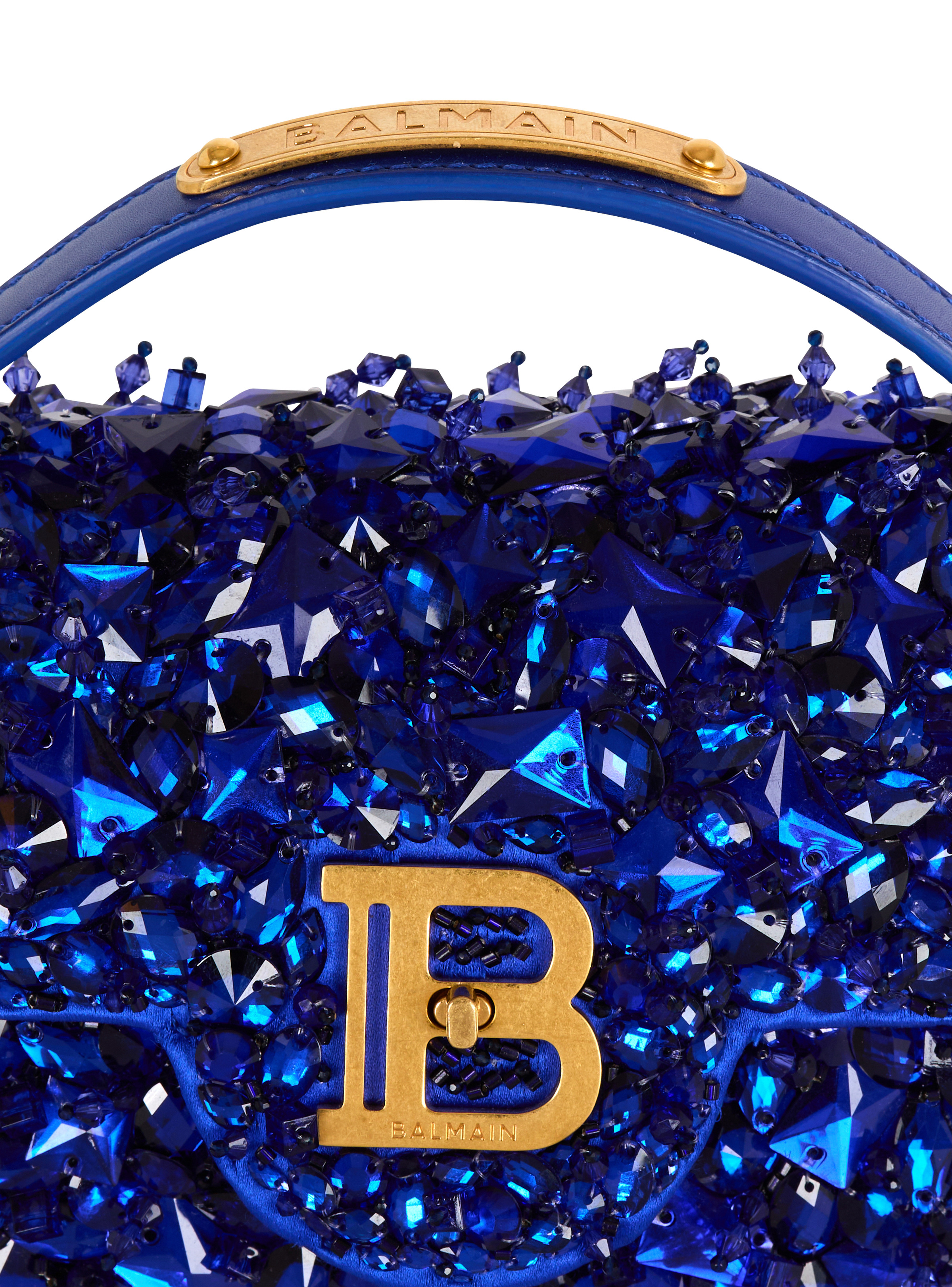 B-Buzz Dynasty bag in leather and embroidered satin - 7