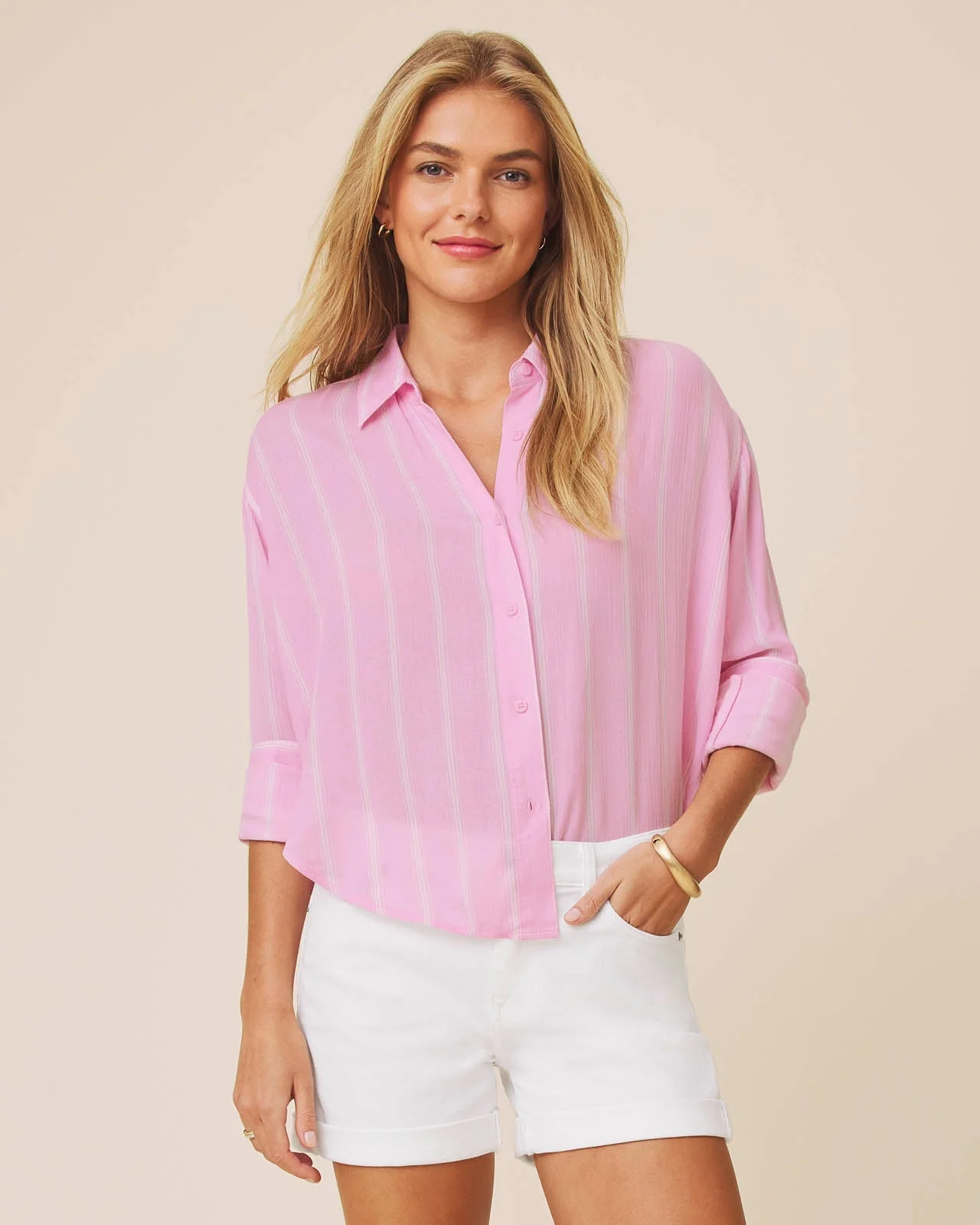Jaylei Stripe Button Down - 1