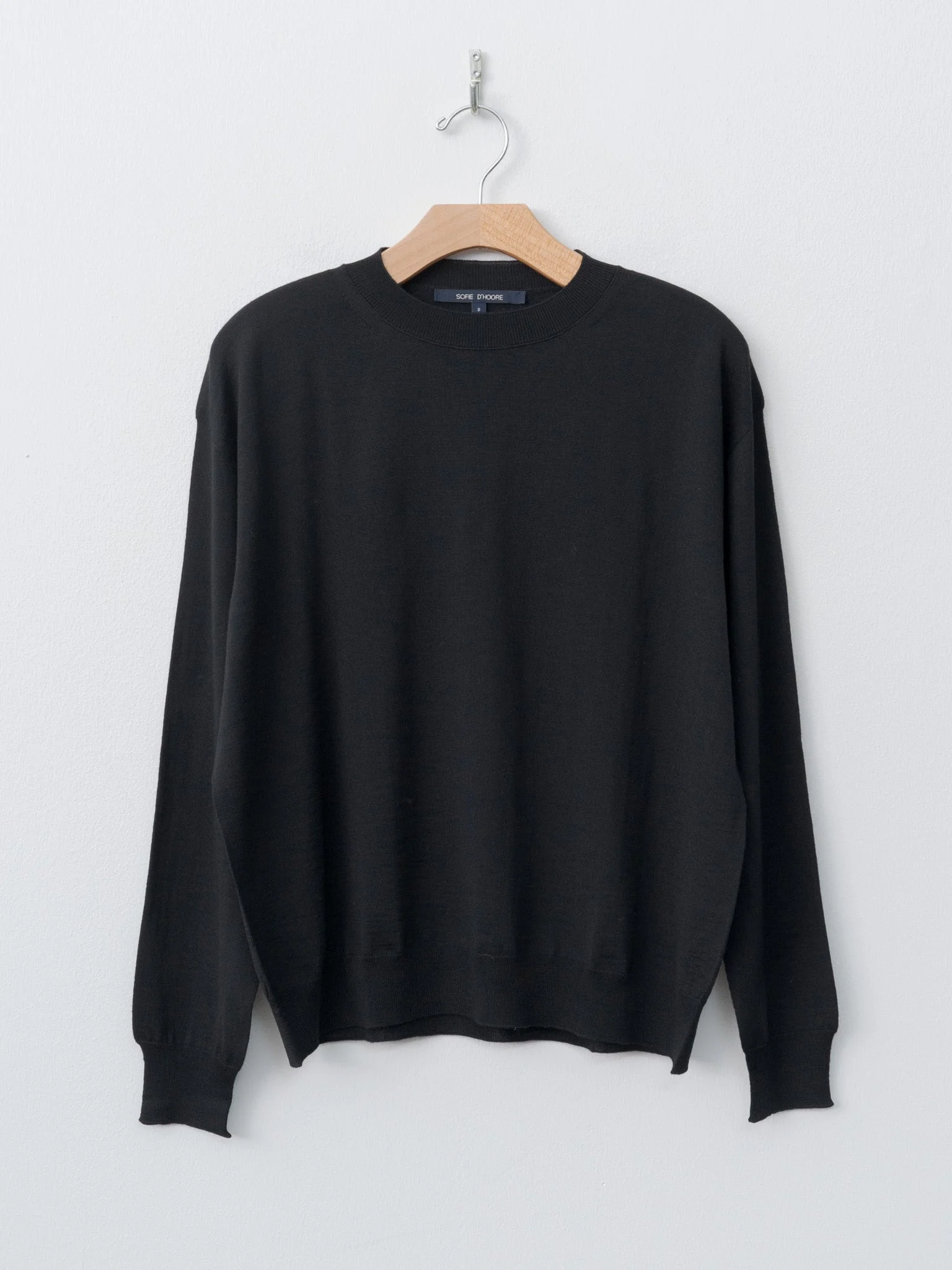 Muscat Extrafine Merino Wool Sweater - Black - 1