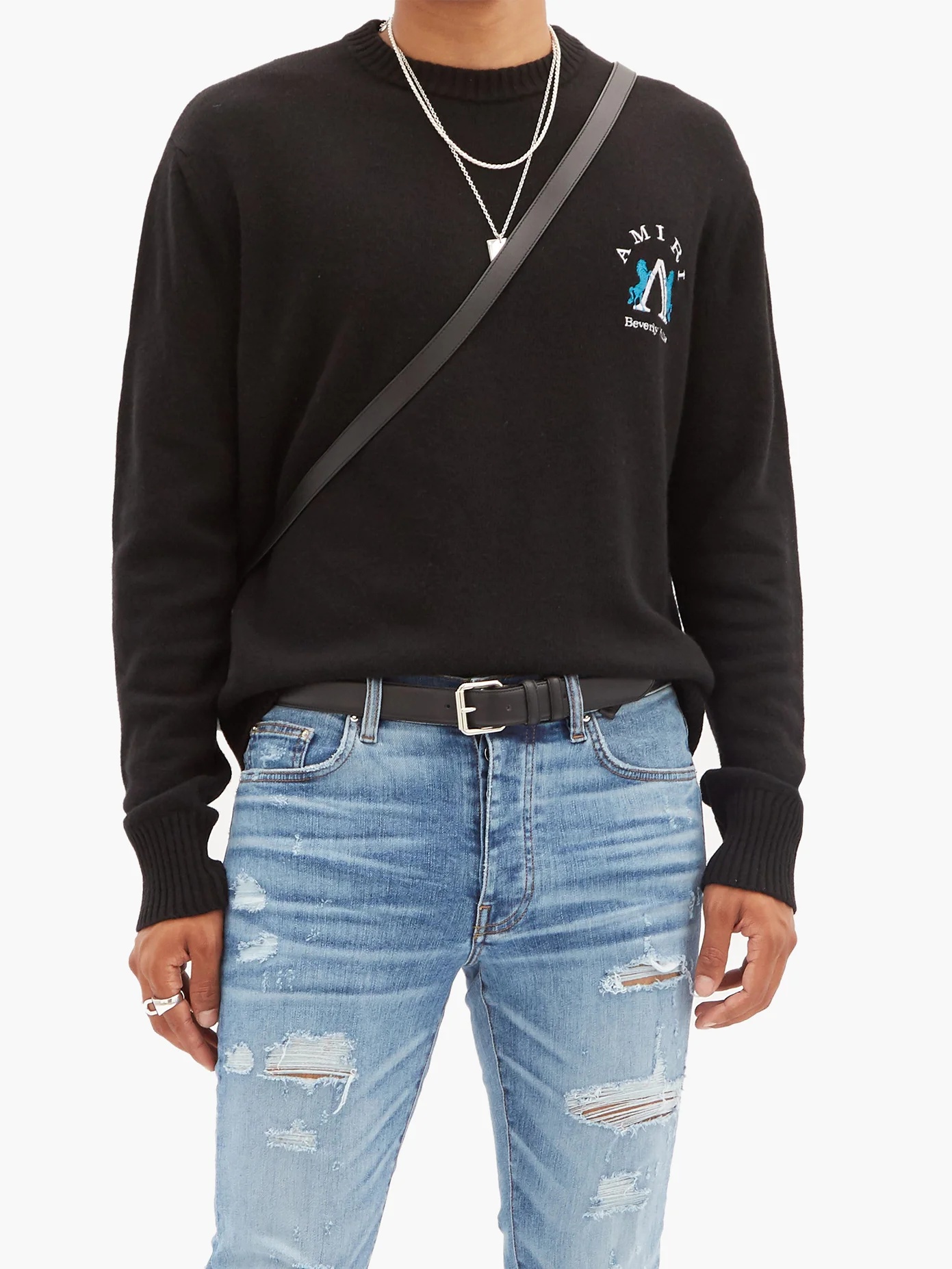 Beverly Hills logo-embroidered sweater - 6