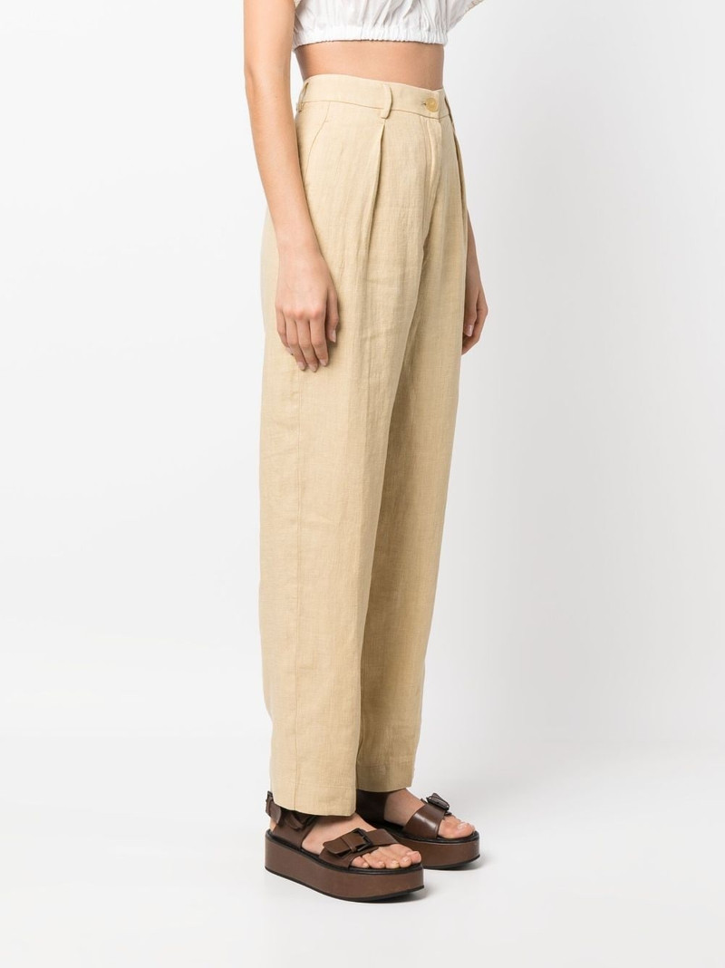 high-waisted linen trousers 3