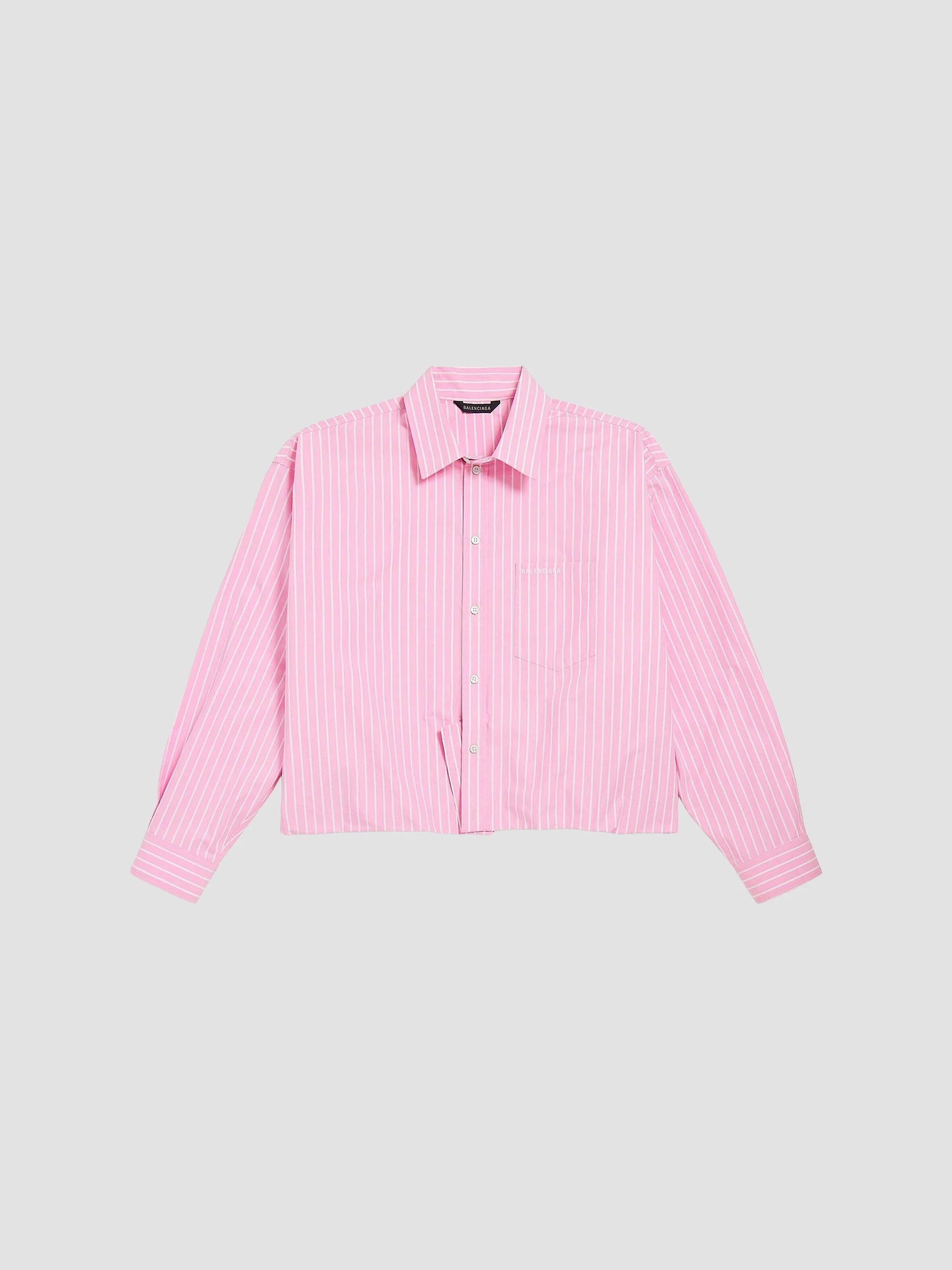 Women's Folded Shirt - Pink White - 1
