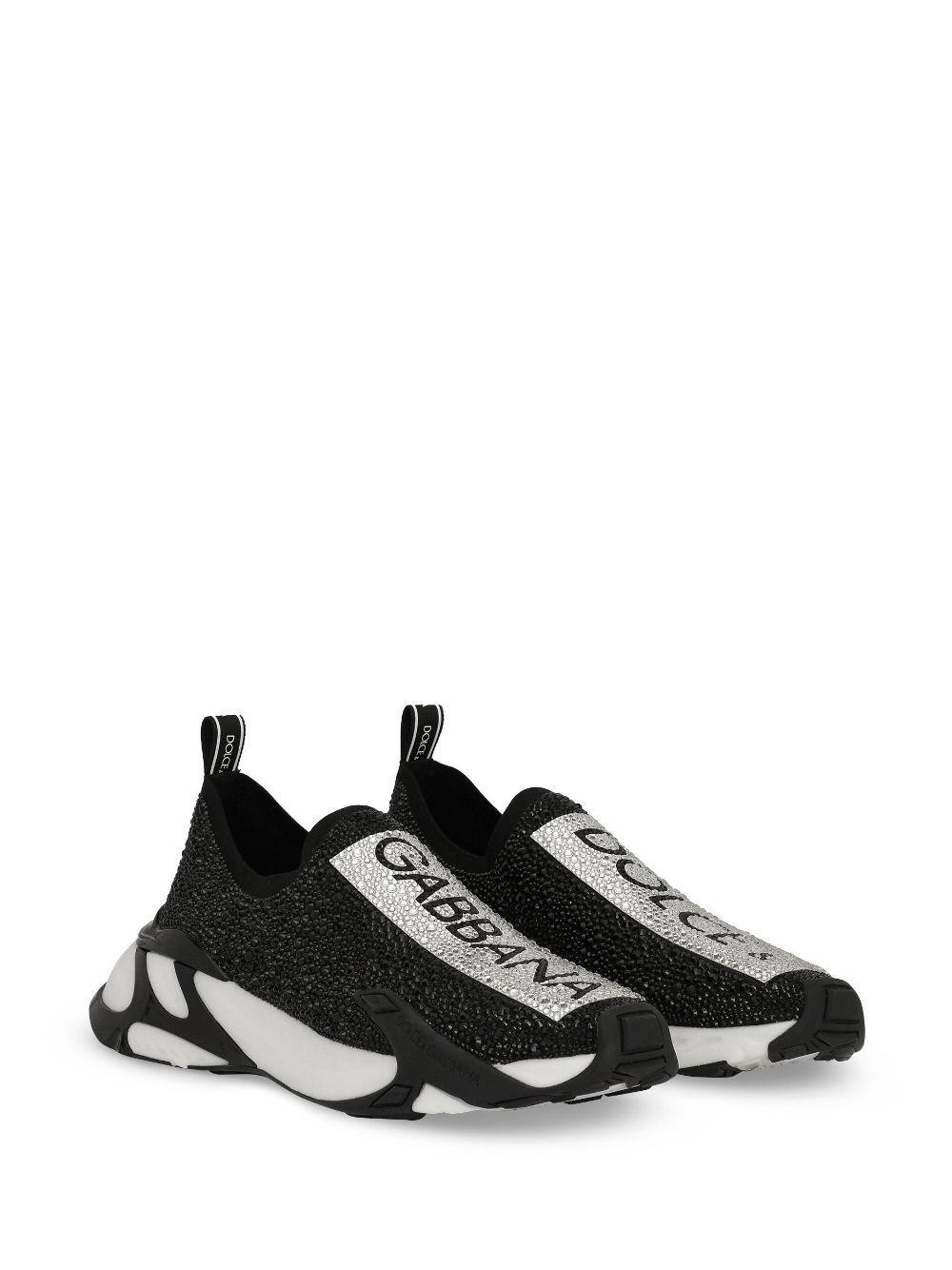 logo-print low-top sneakers - 2