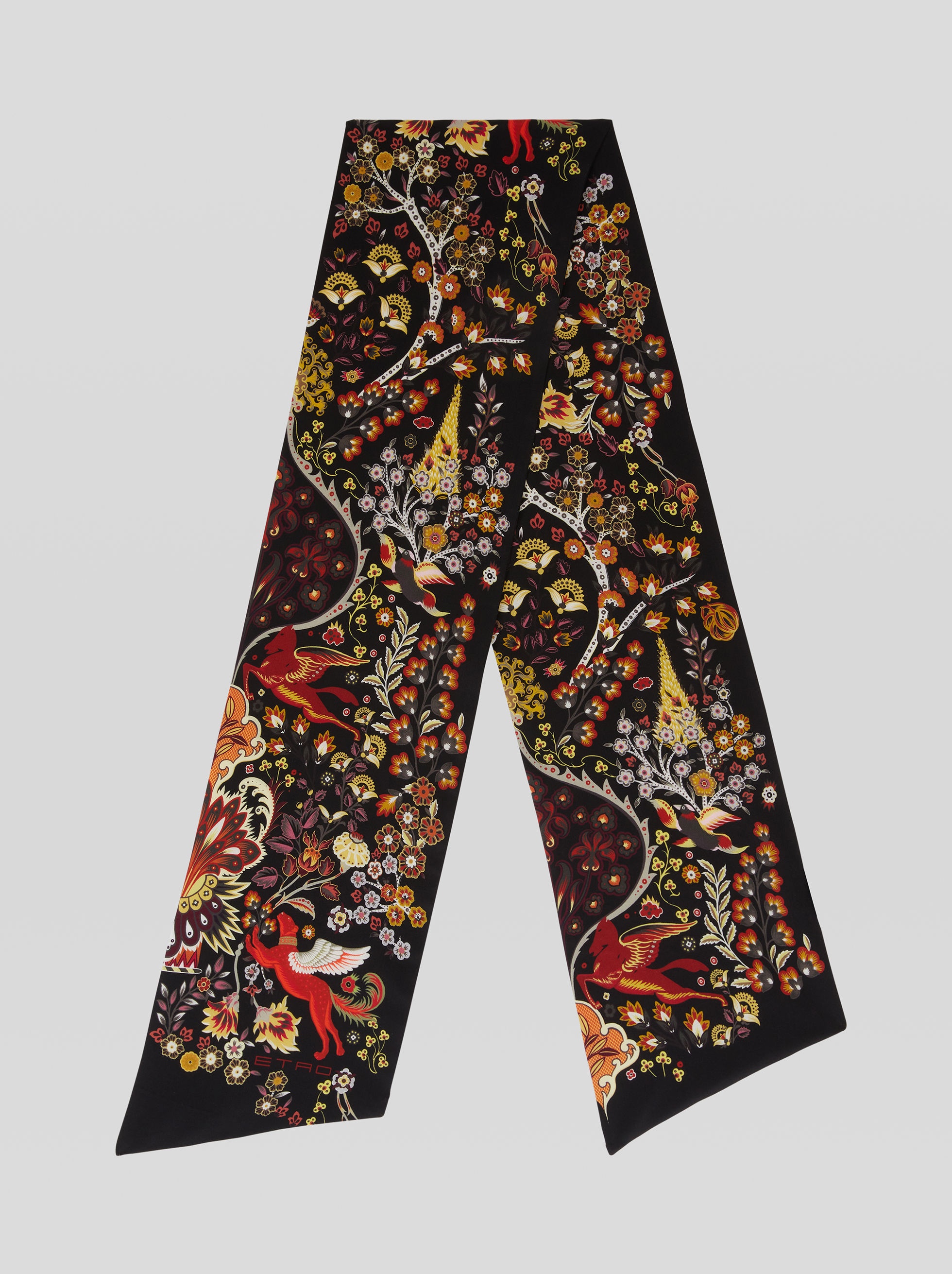 FLORAL PRINT SCARF - 1