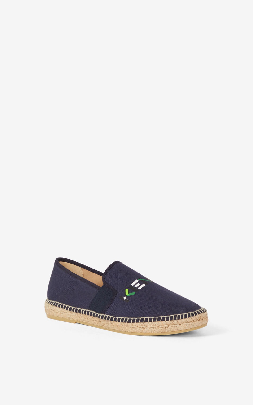 KENZO Logo elasticated espadrilles - 3