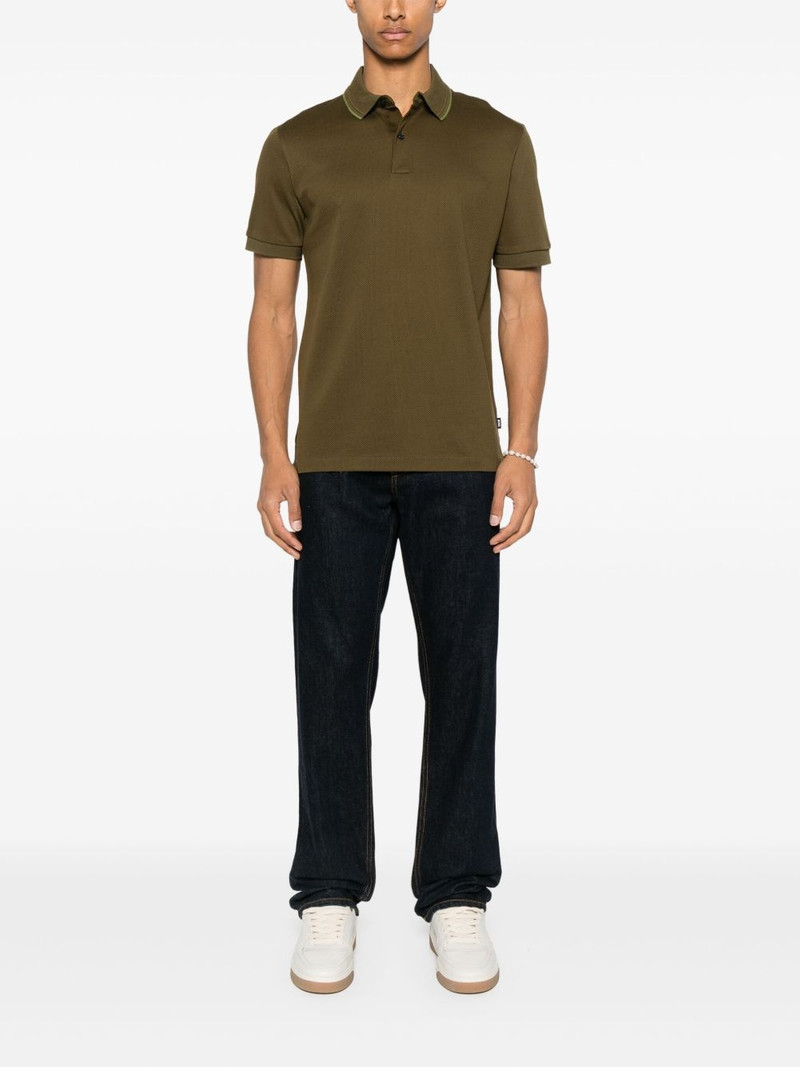 BOSS textured polo shirt outlook