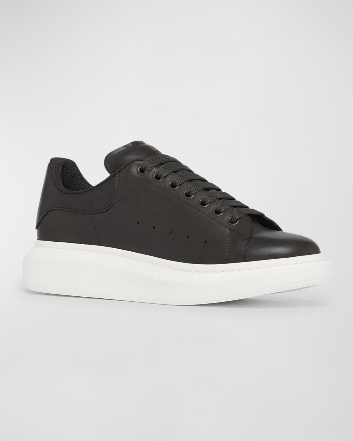 Men's Oversized Leather Low-Top Sneakers - 3