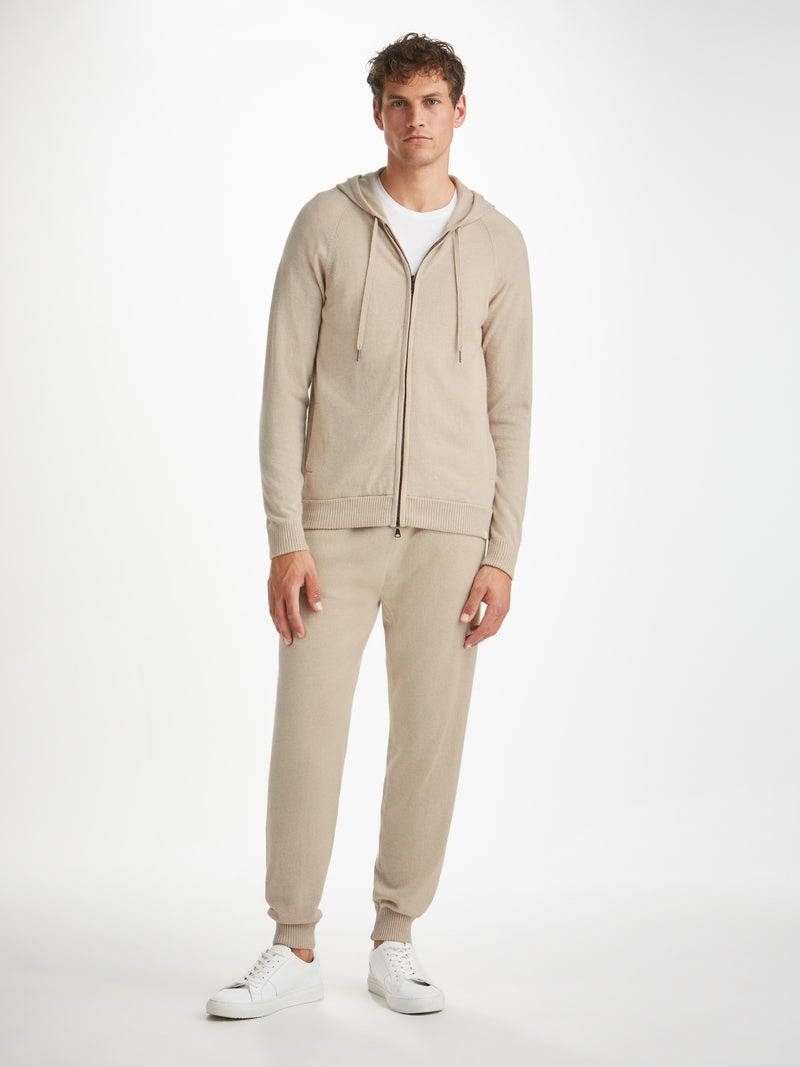 Derek Rose Men's Hoodie Finley Cashmere Oat outlook