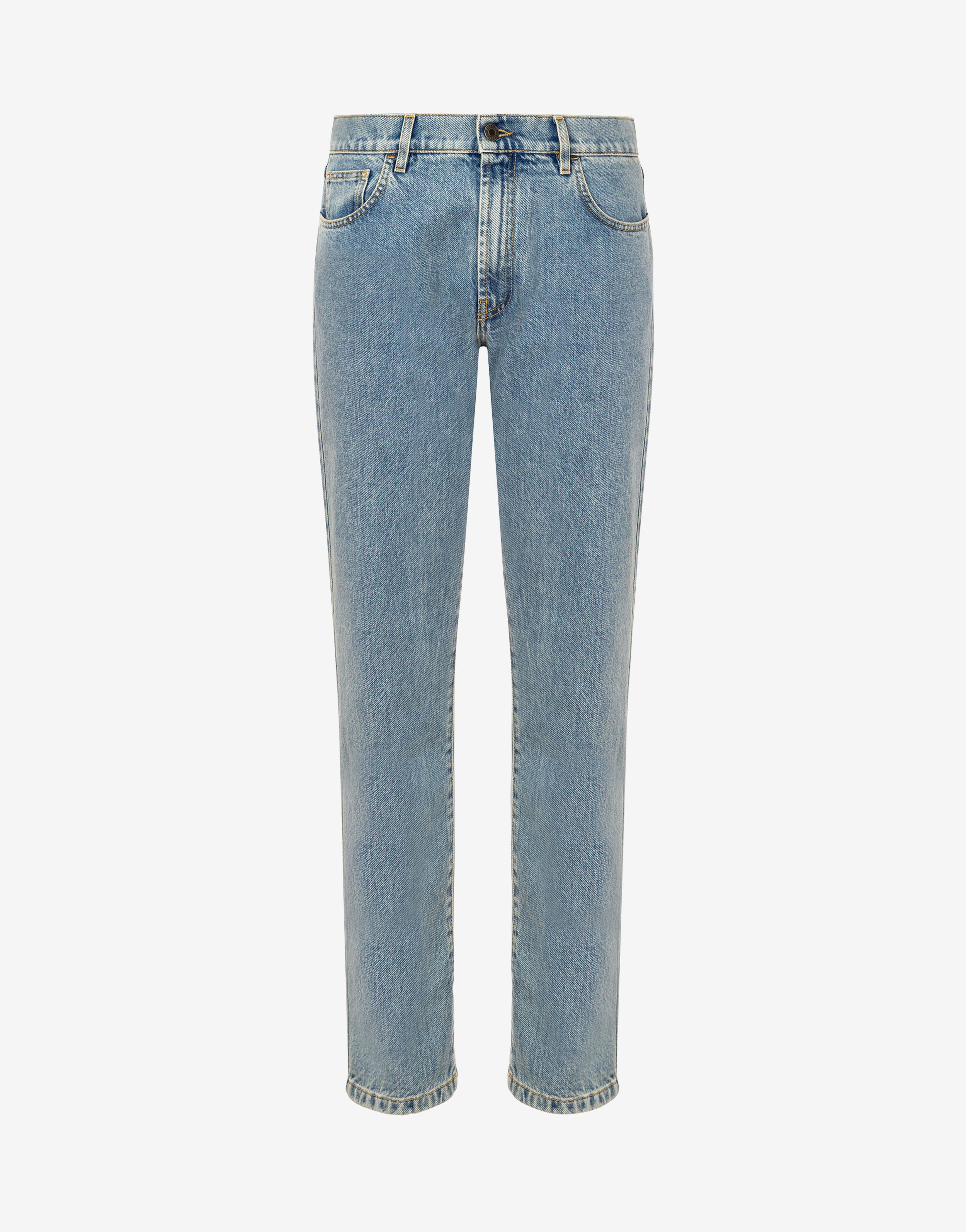 LOGO PATCH DENIM TROUSERS - 1