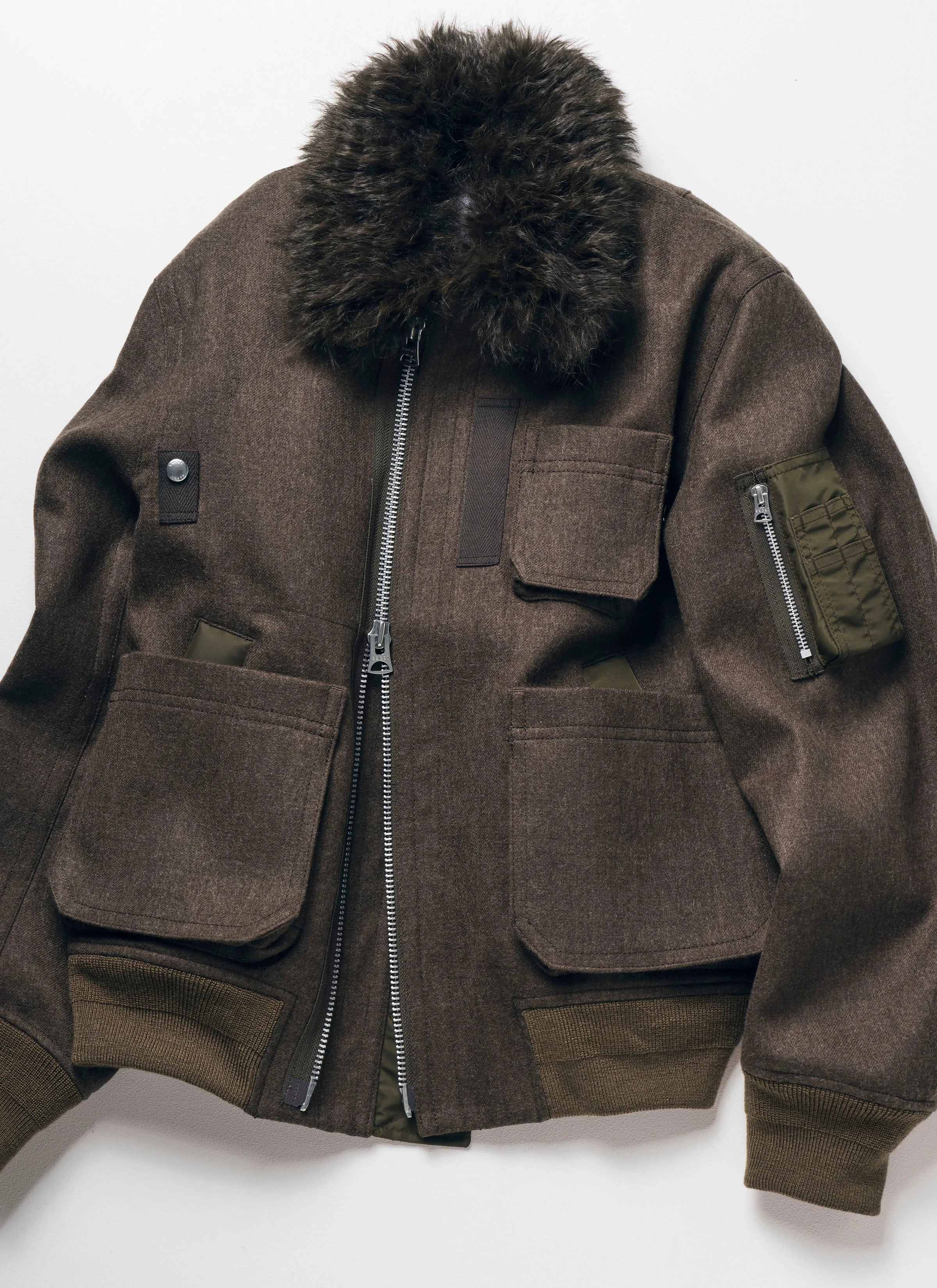 Wool Melton Blouson - 1