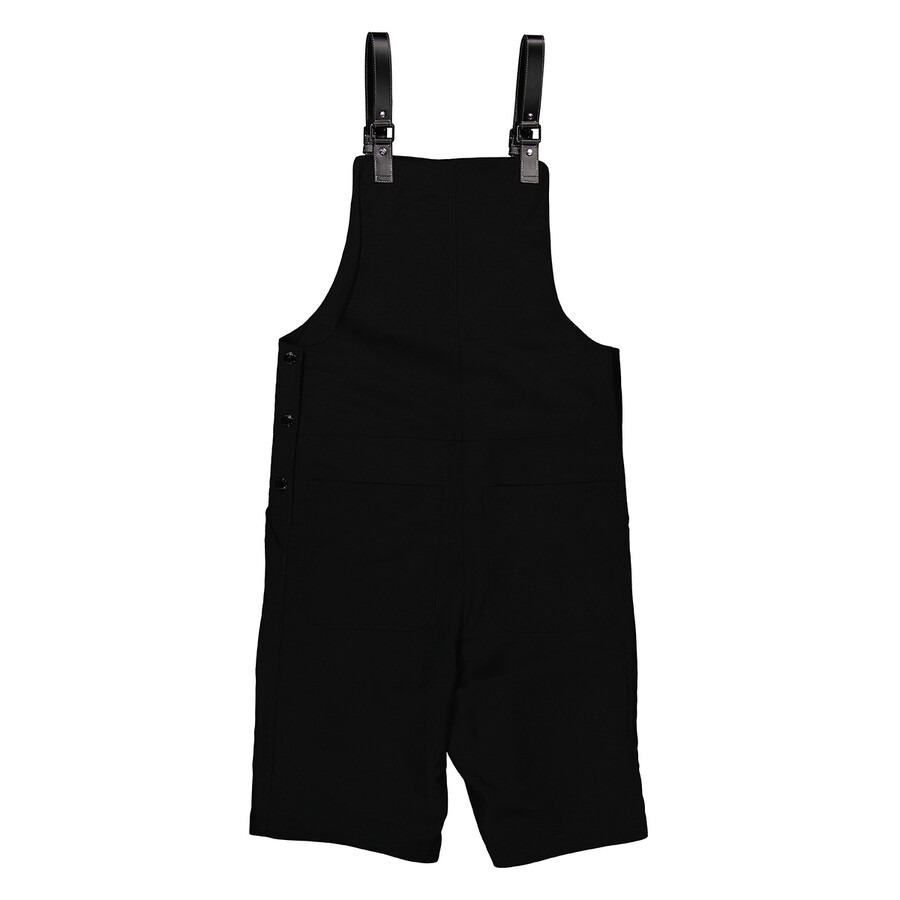Burberry Men's Black Cutout Short Overalls - 2