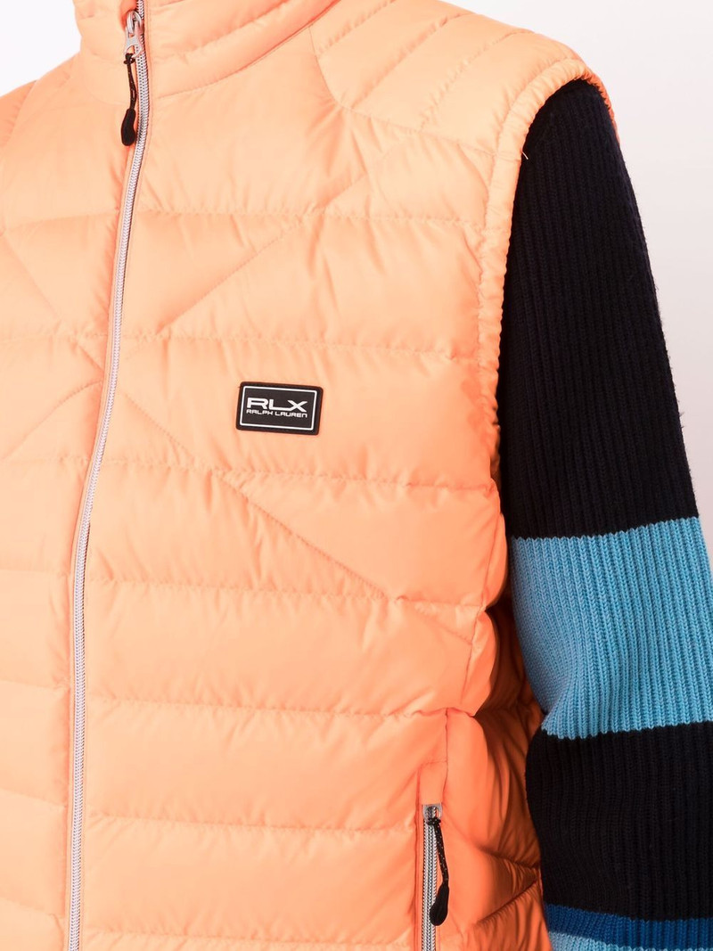 logo-patch padded gilet 5