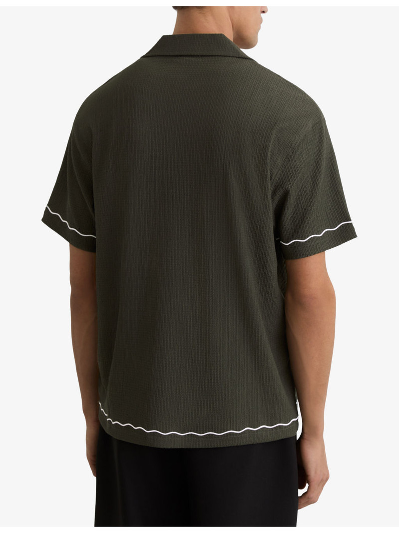 Solano Contrast-Trim Woven Shirt 4