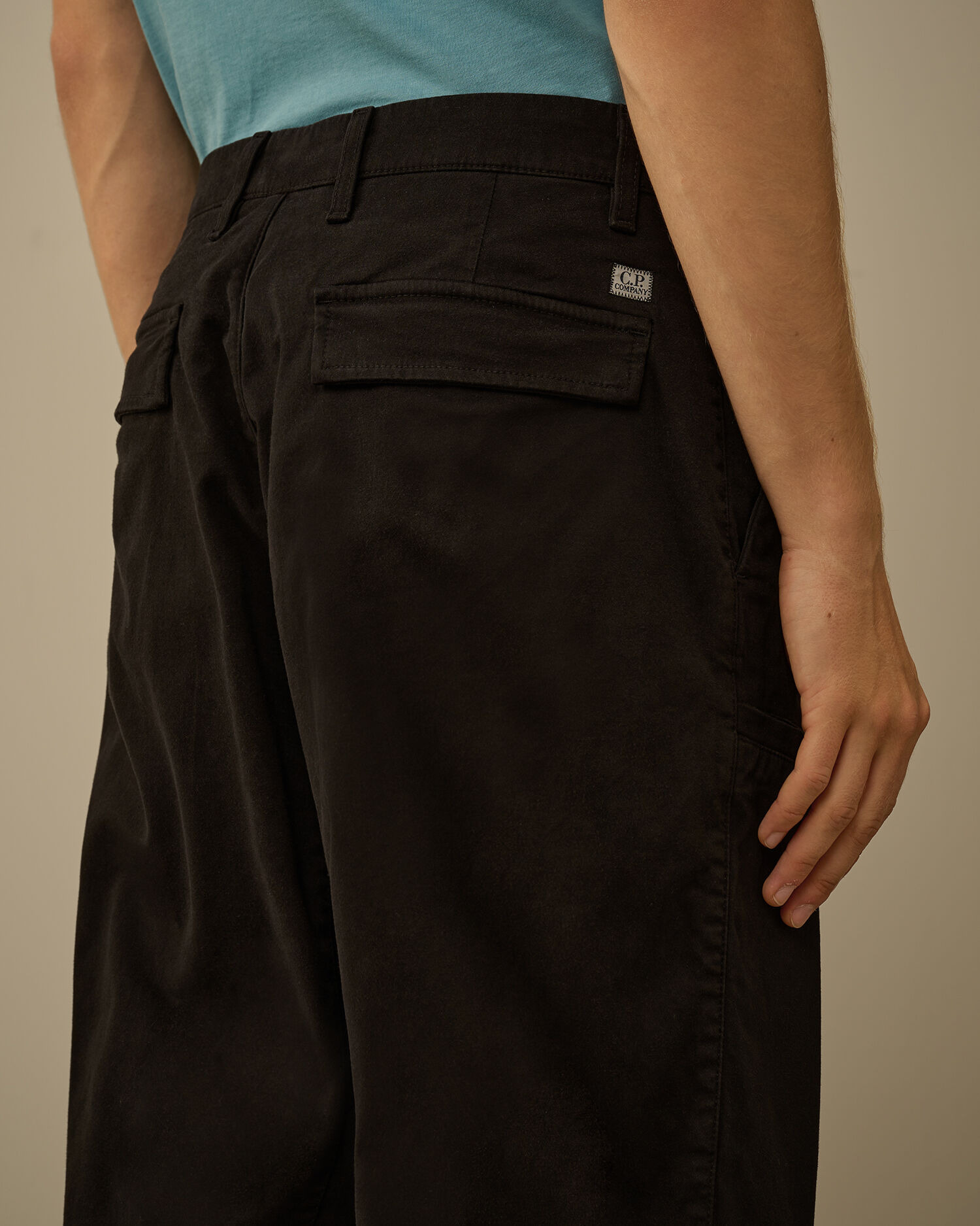 Stretch Sateen Loose Cargo Pants - 6