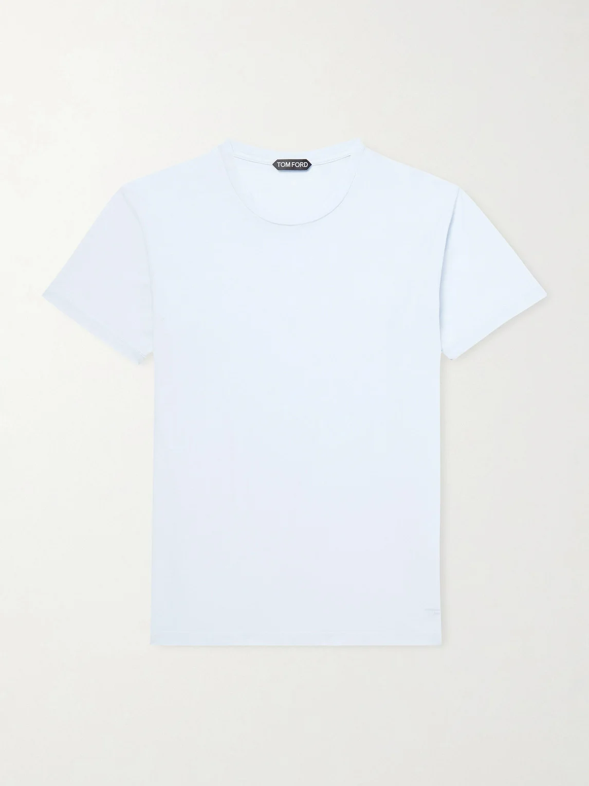 Slim-Fit Logo-Embroidered Cotton and Silk-Blend Jersey T-Shirt - 1