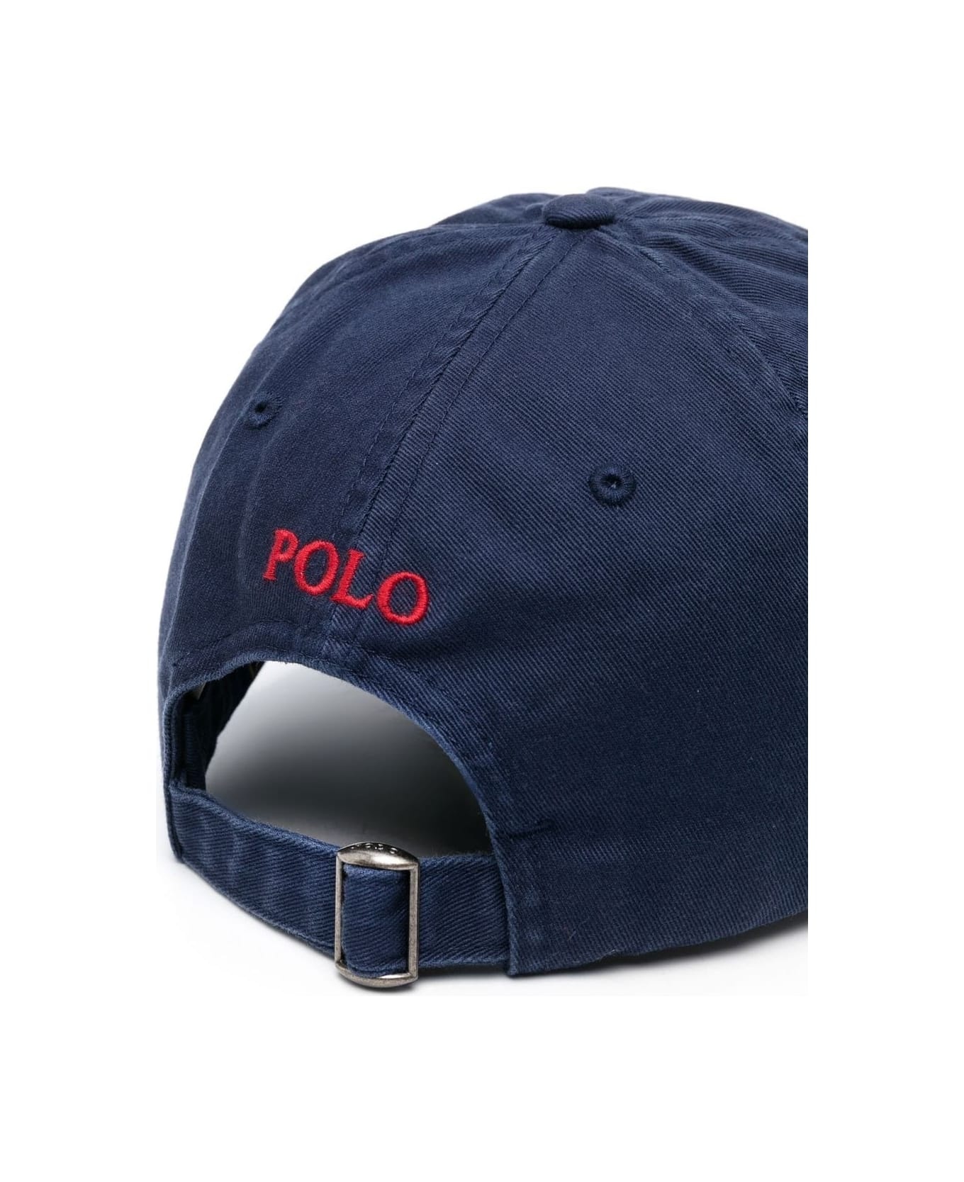 Night Blue Baseball Hat With Red Pony - 2