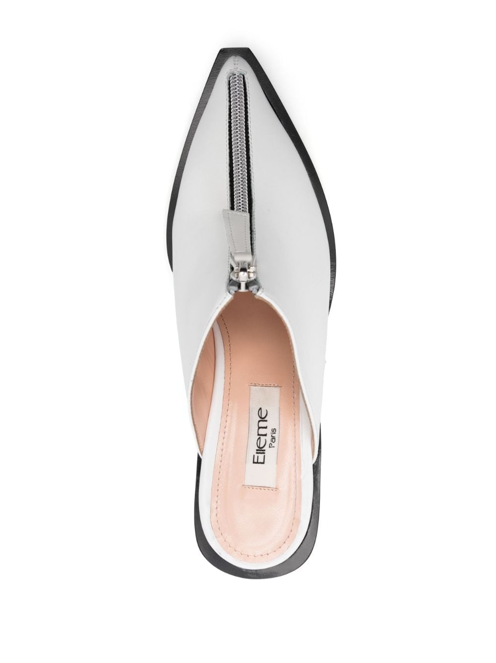 Eclair-zip 85mm leather mules - 4