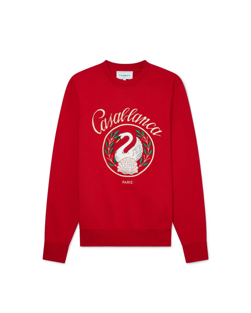 Red Emblem De Cygne Sweatshirt - 1