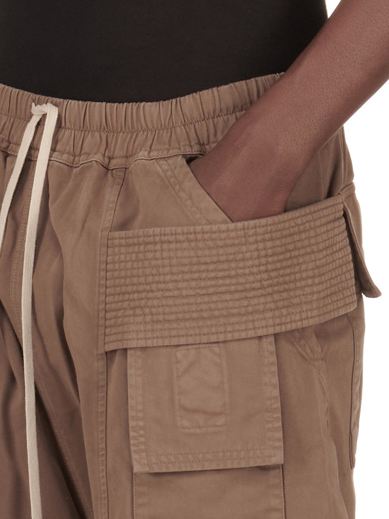 Beige Cotton Creatch Cargo Shorts 6